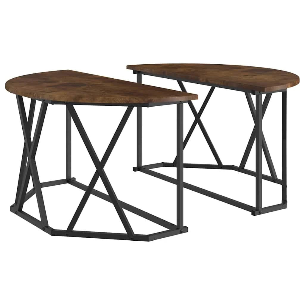 Klubska miza Dimljeni oreh 80 x 80 x 42 cm - slika 2