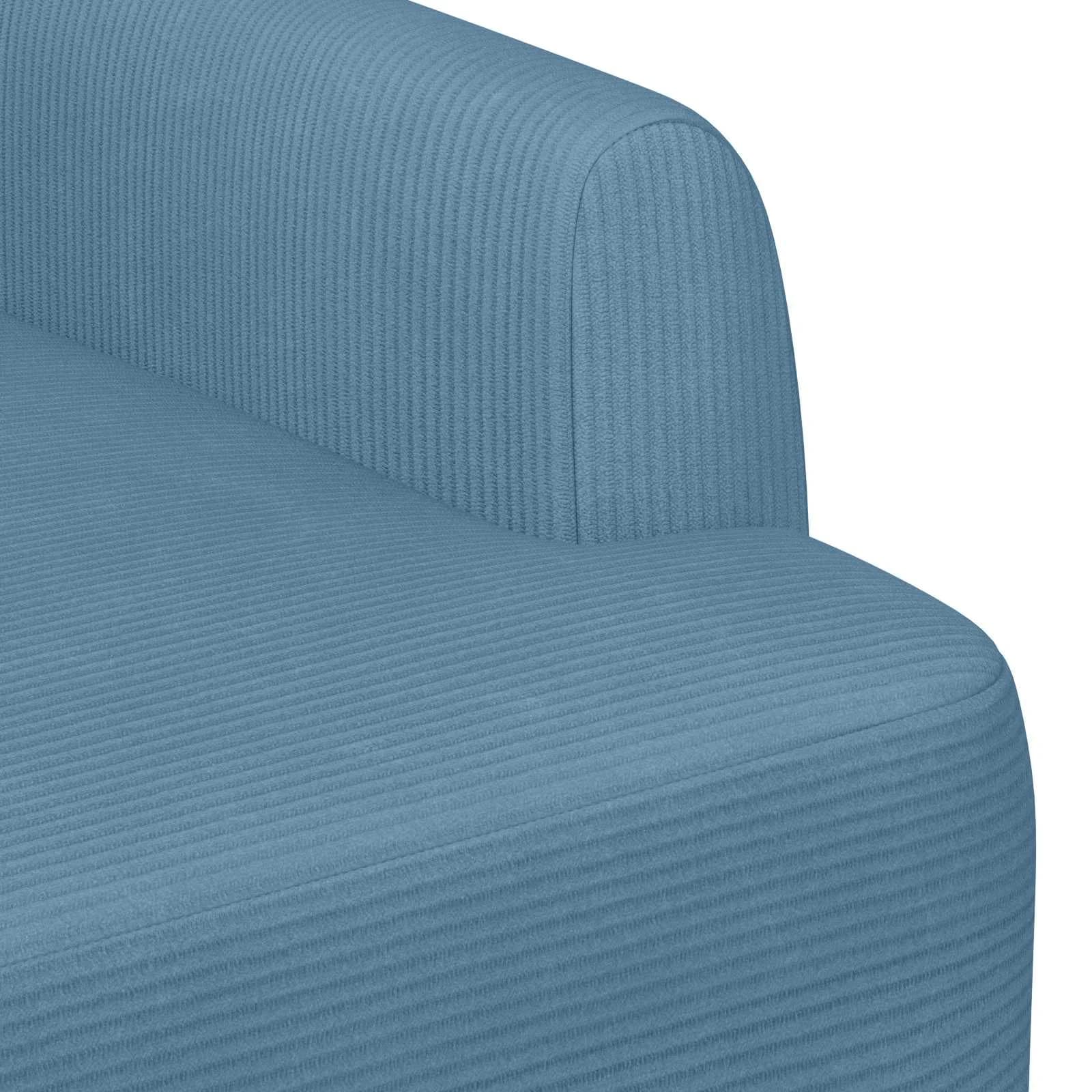 Dvojnica s gumbi Modra 116 x 67 x 81 cm Žametna tkanina - slika 6