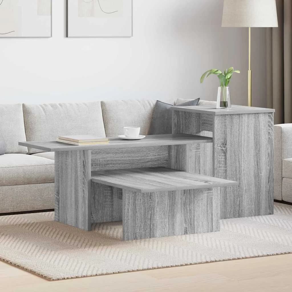 Konzolna miza Siva Sonoma 91,5 x 35 x 38,5 cm Inženirski les