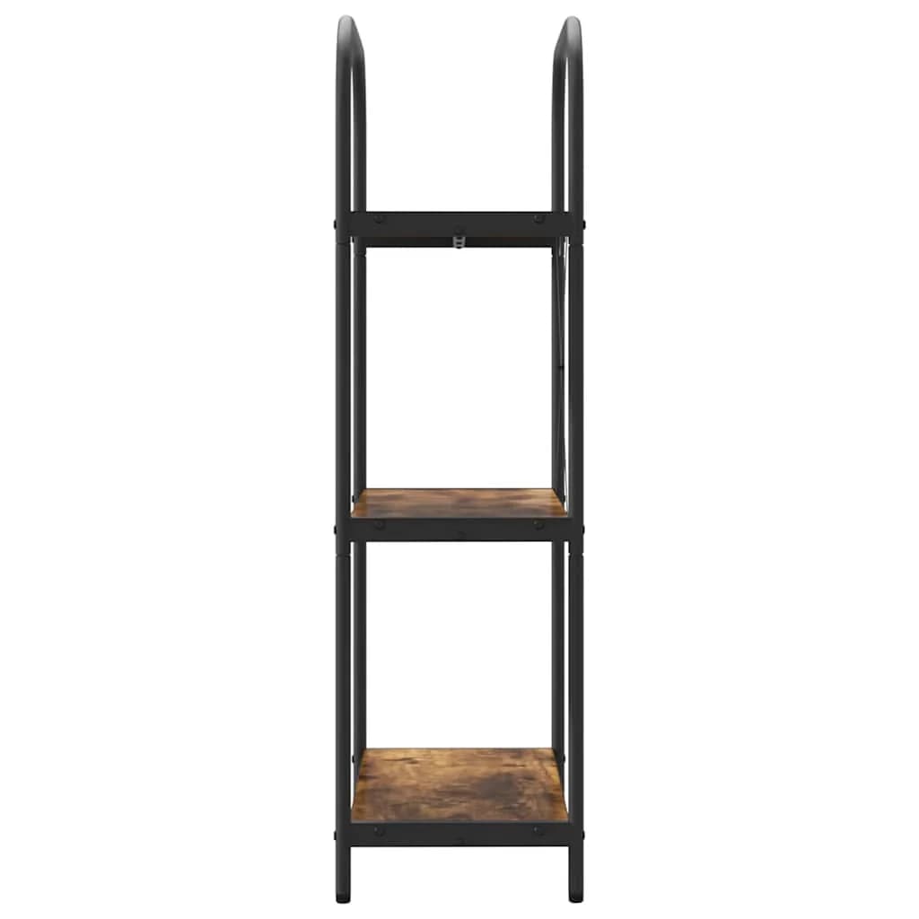 Knjižna polica 3 nivojev 60 x 30 x 109 cm Inženirski les - slika 6