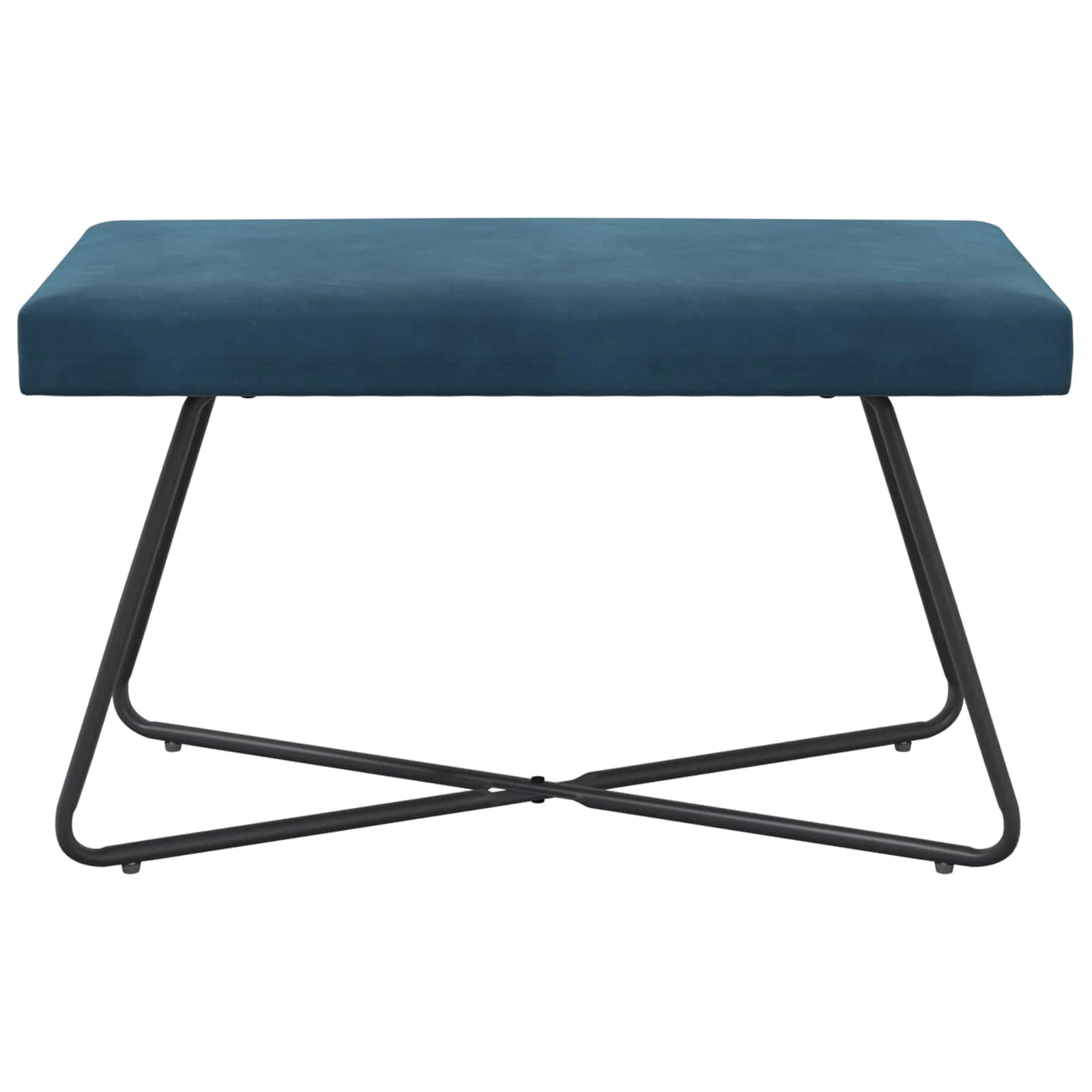 klop Modra 80 x 40 x 45 cm Žamet - slika 5