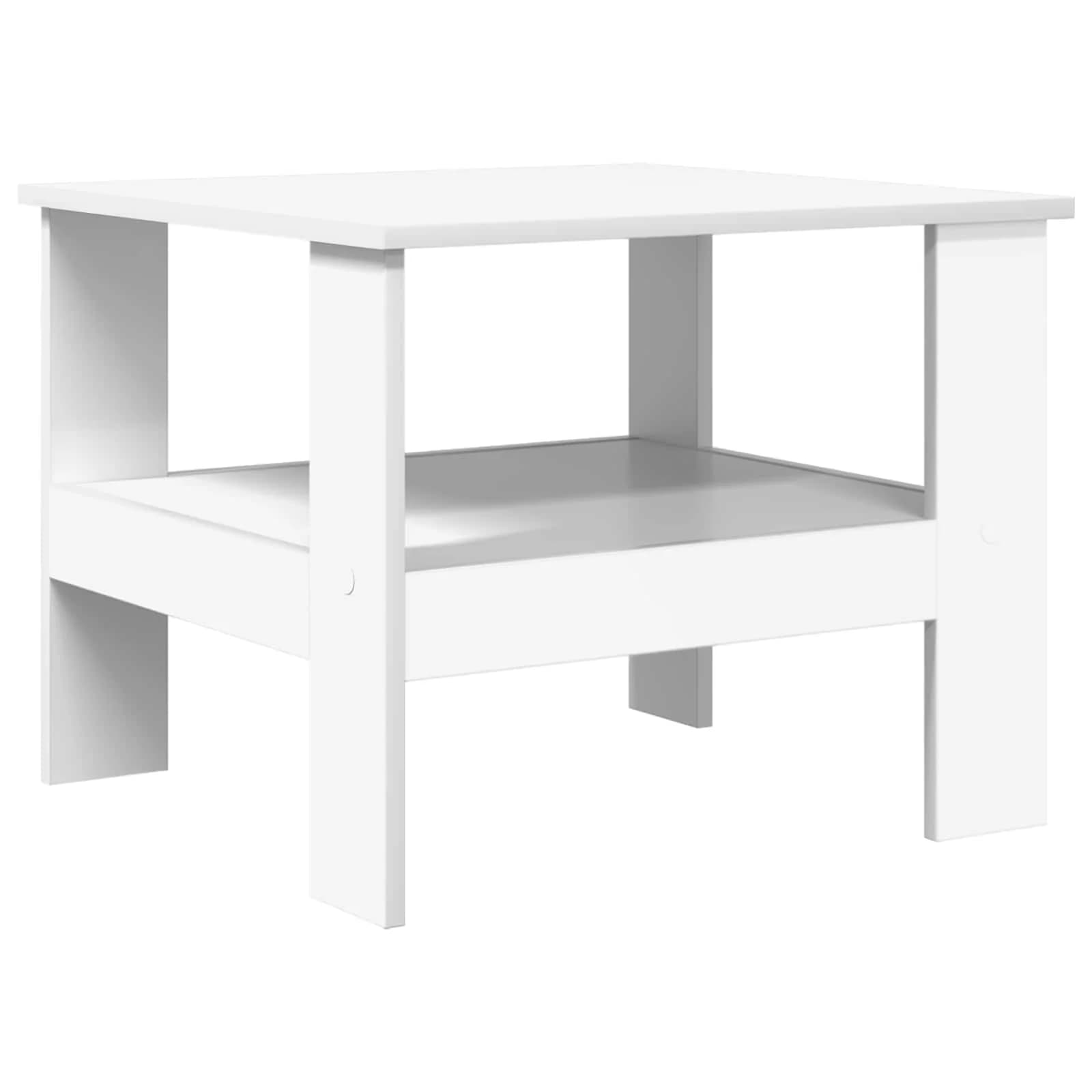 Klubska miza Bela 57 x 55 x 45 cm Inženirski les - slika 2