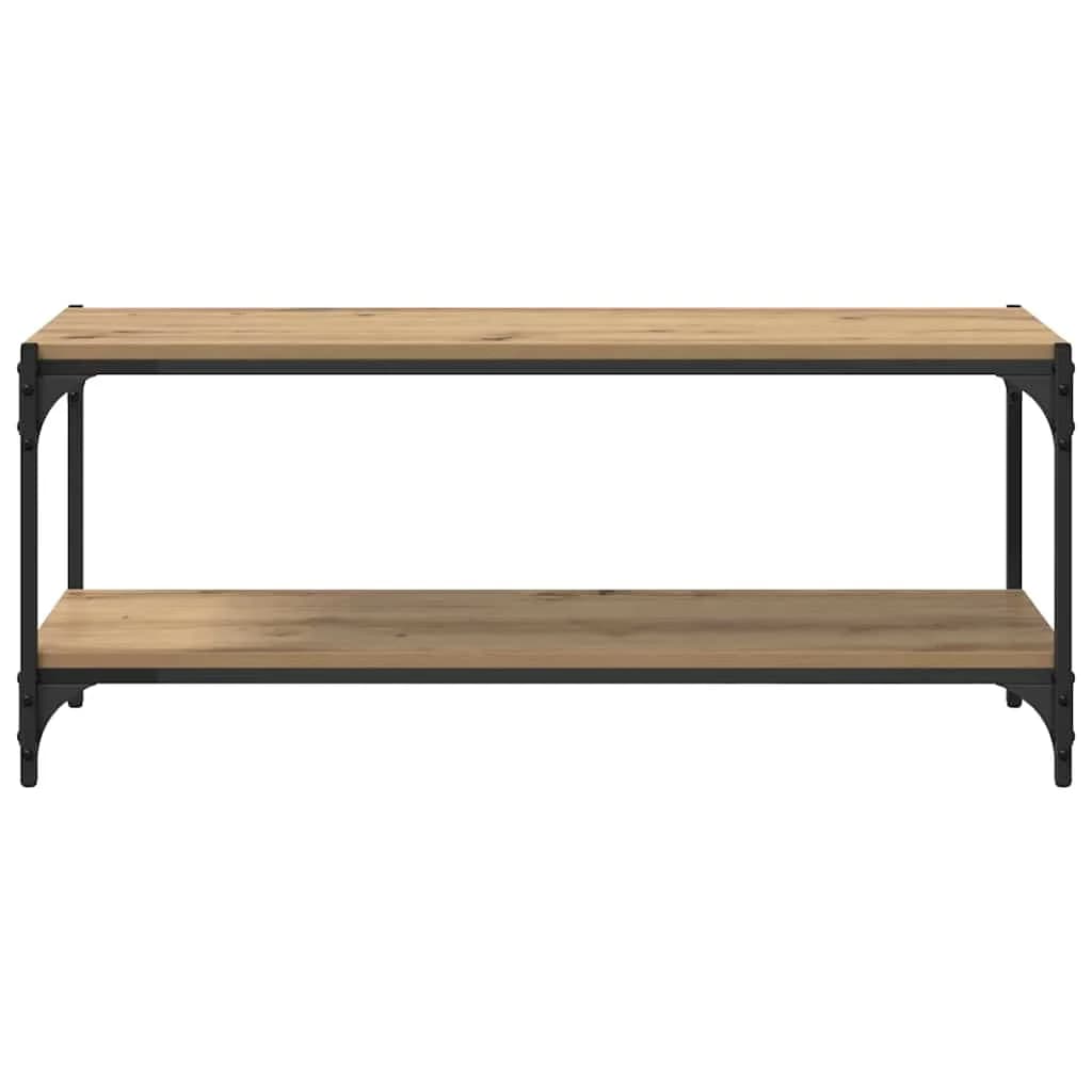 TV omarica 2 nivojev 100x33x41cm Inženirski les in železo - slika 5