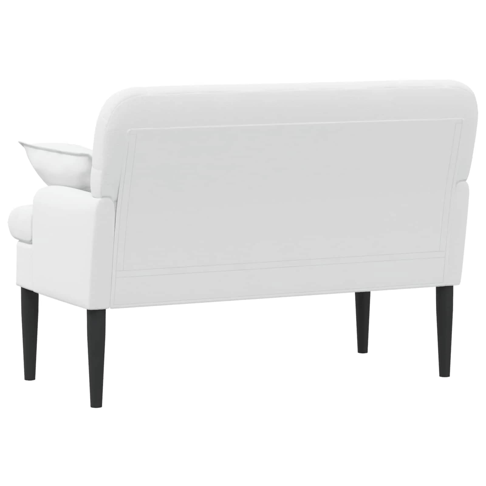 Dvojnica s gumbi Bela 111 x 68 x 80 cm Blago - slika 5