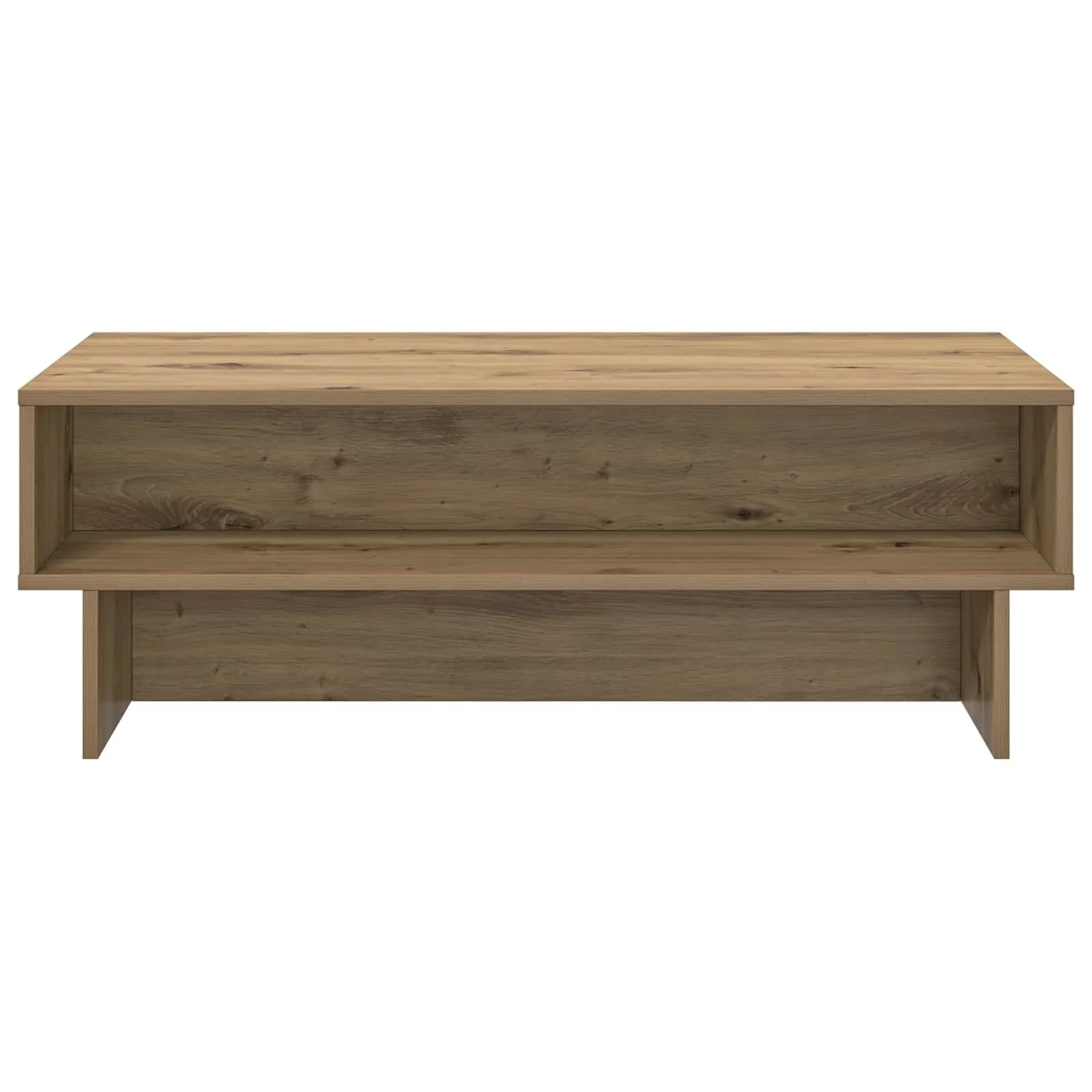 Klubska miza Umetni hrast 100 x 46 x 35 cm Inženirski les - slika 5