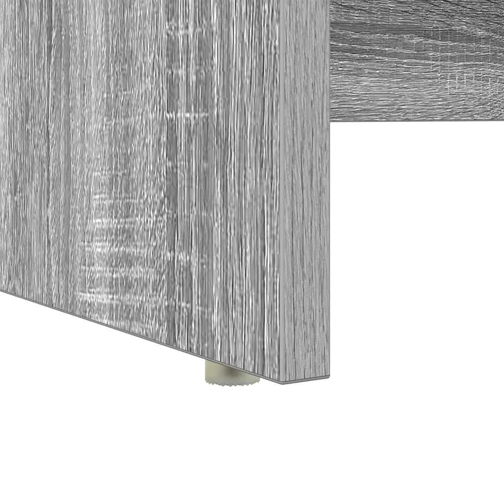 Miza Siva Sonoma Inženirski les 120,5 x 44 x 88,5 cm - slika 11