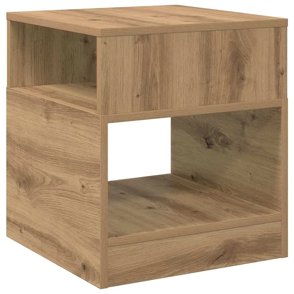 Stranska miza Umetni hrast 40,5 x 40 x 45 cm Inženirski les - slika 7
