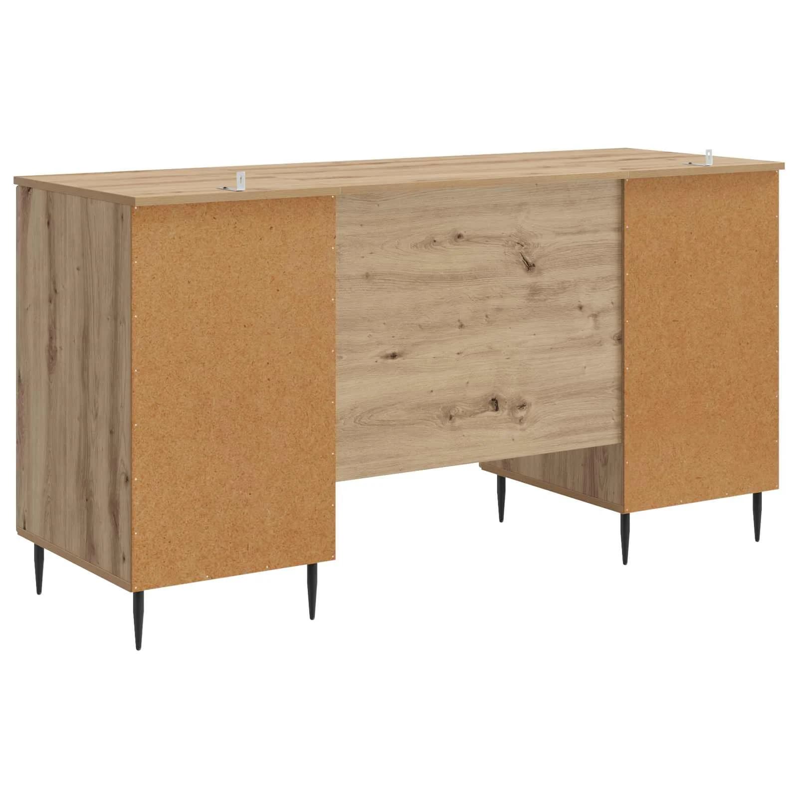 Miza Artisan hrast Inženirski les 142,5 x 50 x 75 cm - slika 7