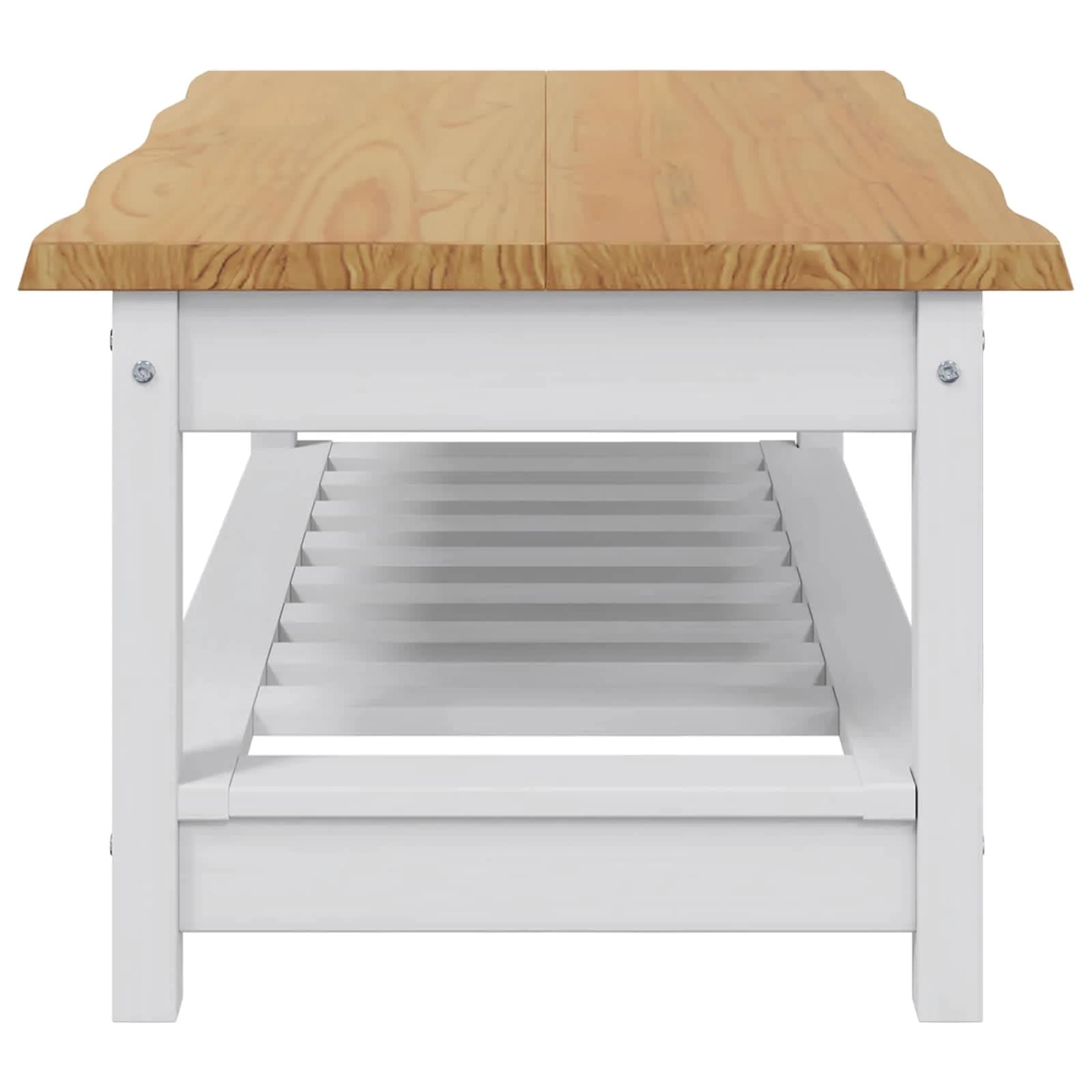 Klubska miza EKAI Bela 100 x 60 x 45,5 cm Trdna borovina - slika 5
