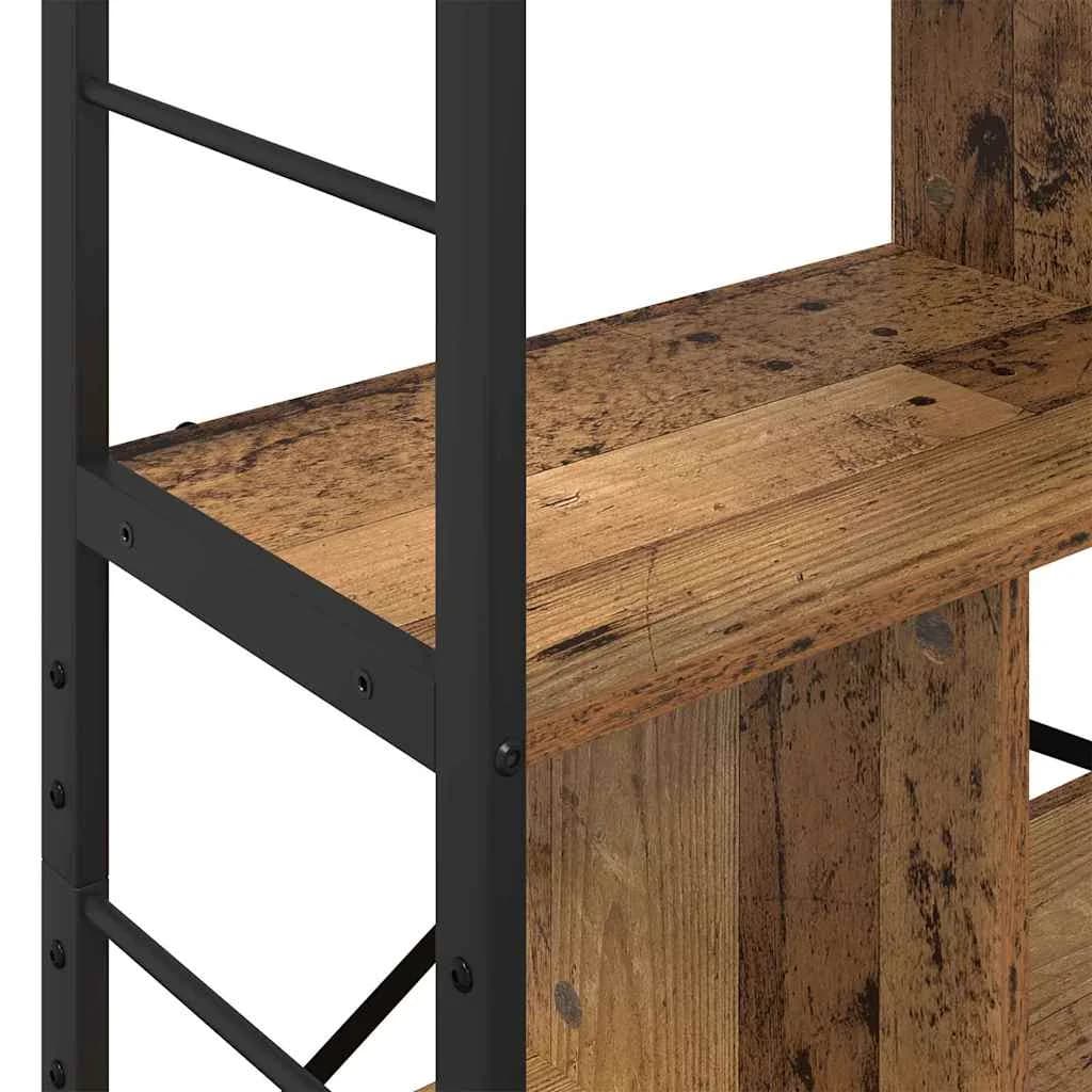 Knjižna polica 7 nivojev 75 x 30 x 123,5 cm Inženirski les - slika 8