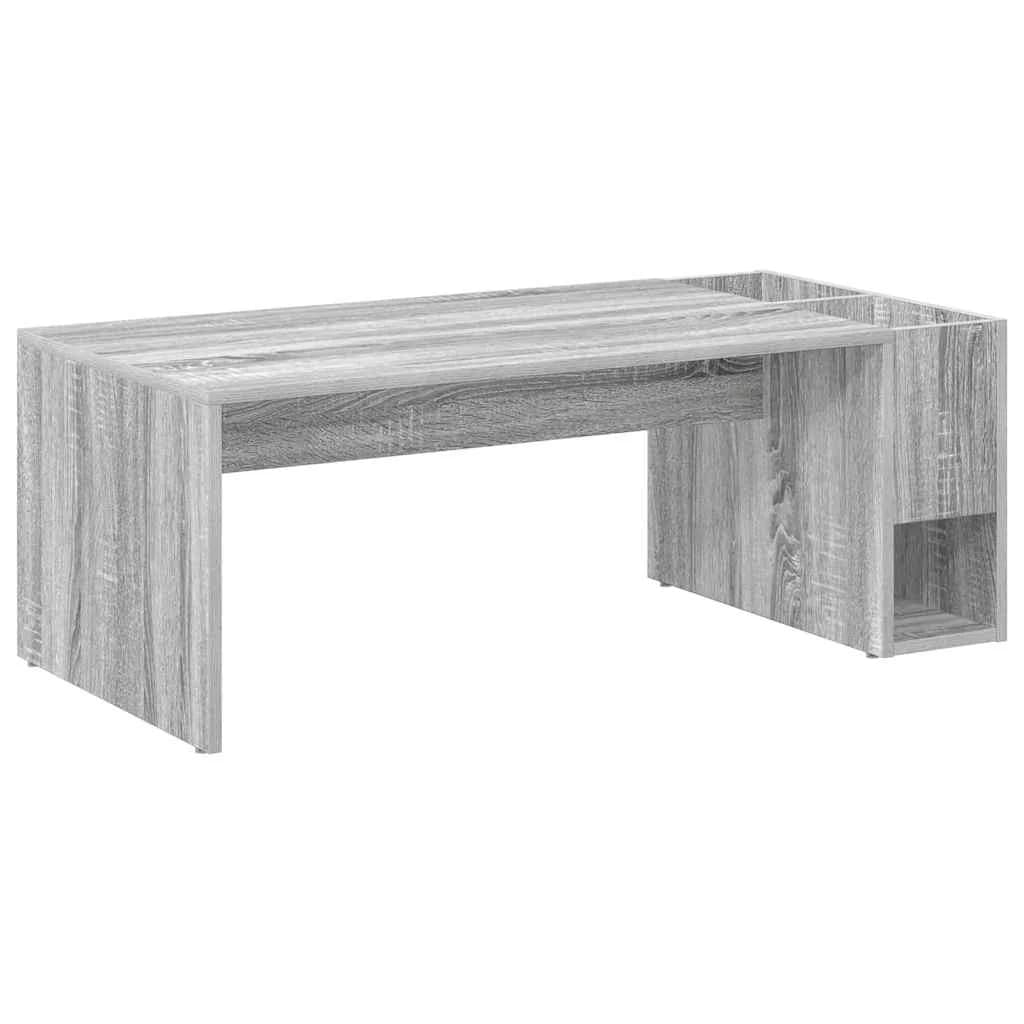 Klubska miza Siva Sonoma 101,5 x 50 x 37 cm Inženirski les - slika 2