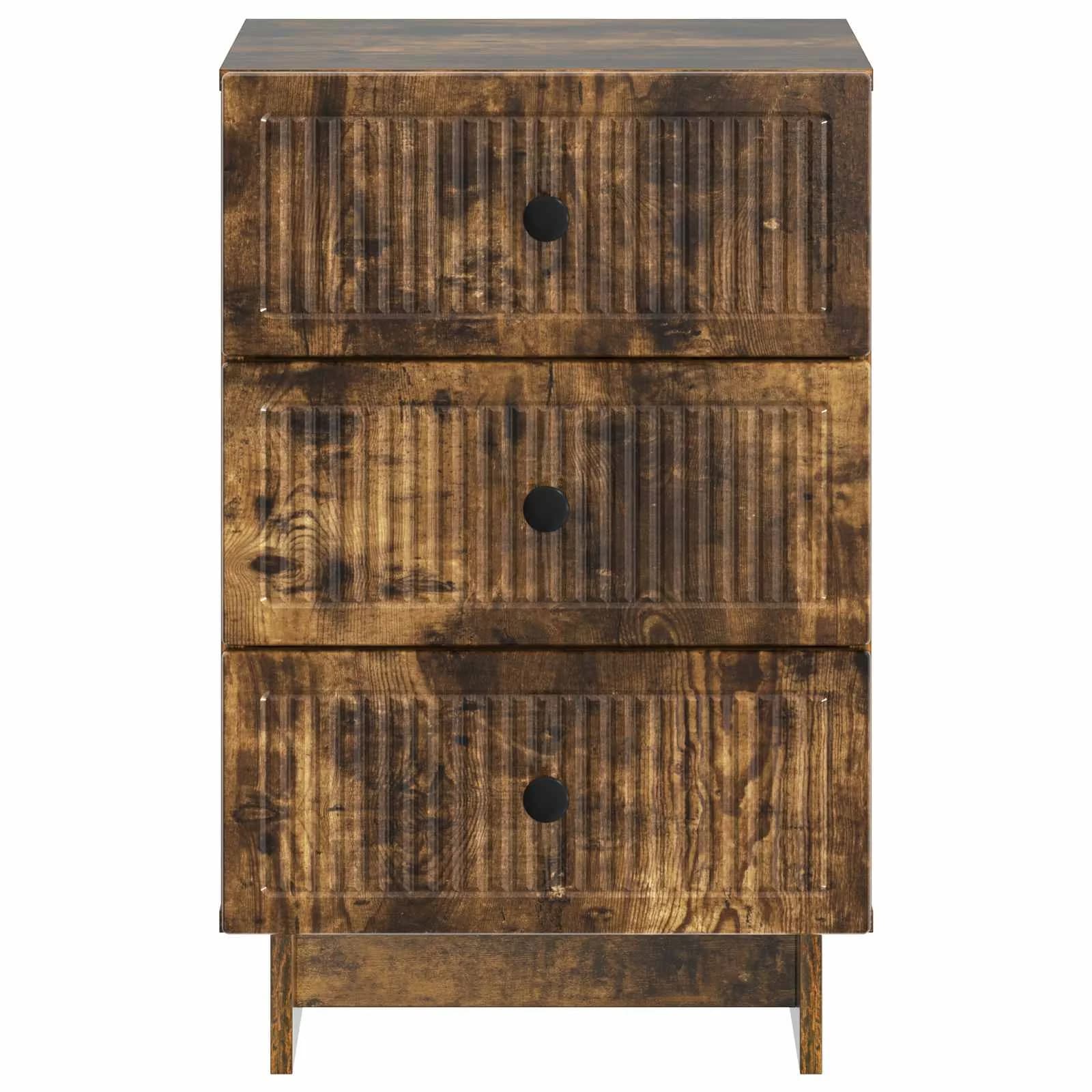 Nočna omarica Dimljen hrast 43 x 41 x 66,5 cm Inženirski les - slika 5