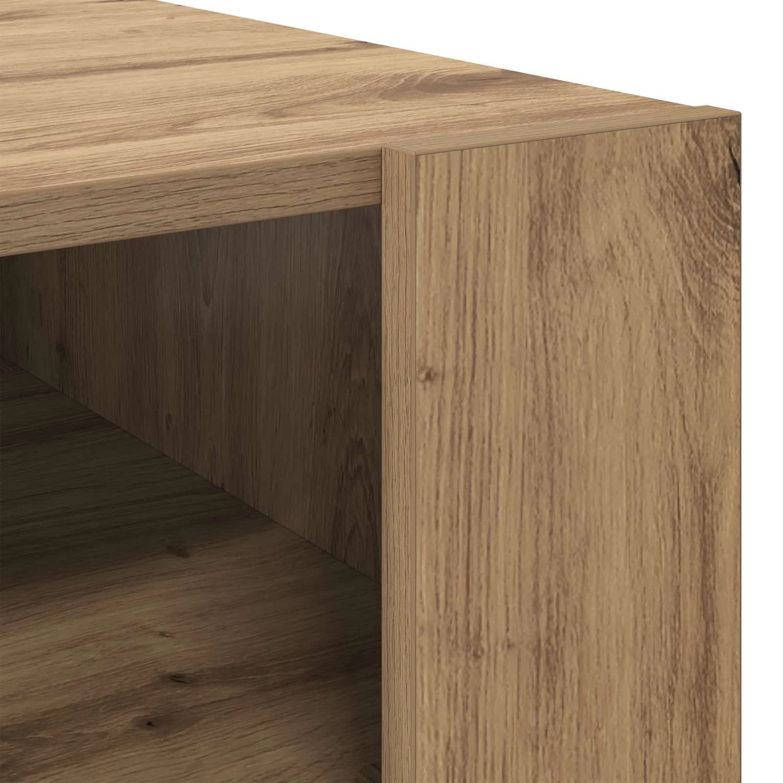 Klubska miza Umetni hrast 92 x 53 x 45 cm Inženirski les - slika 8