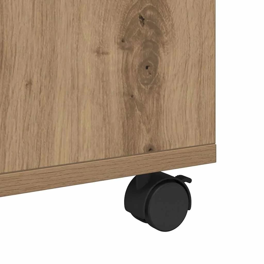 Klubska miza Umetni hrast 75 x 75 x 38 cm Inženirski les - slika 9