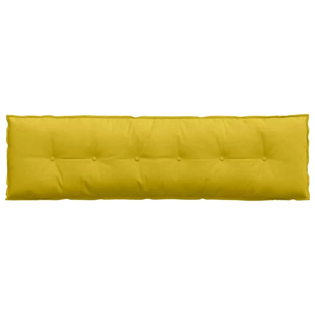 Poglavni vzglavnik Rumena 180 x 50 cm Žametna tkanina - slika 6