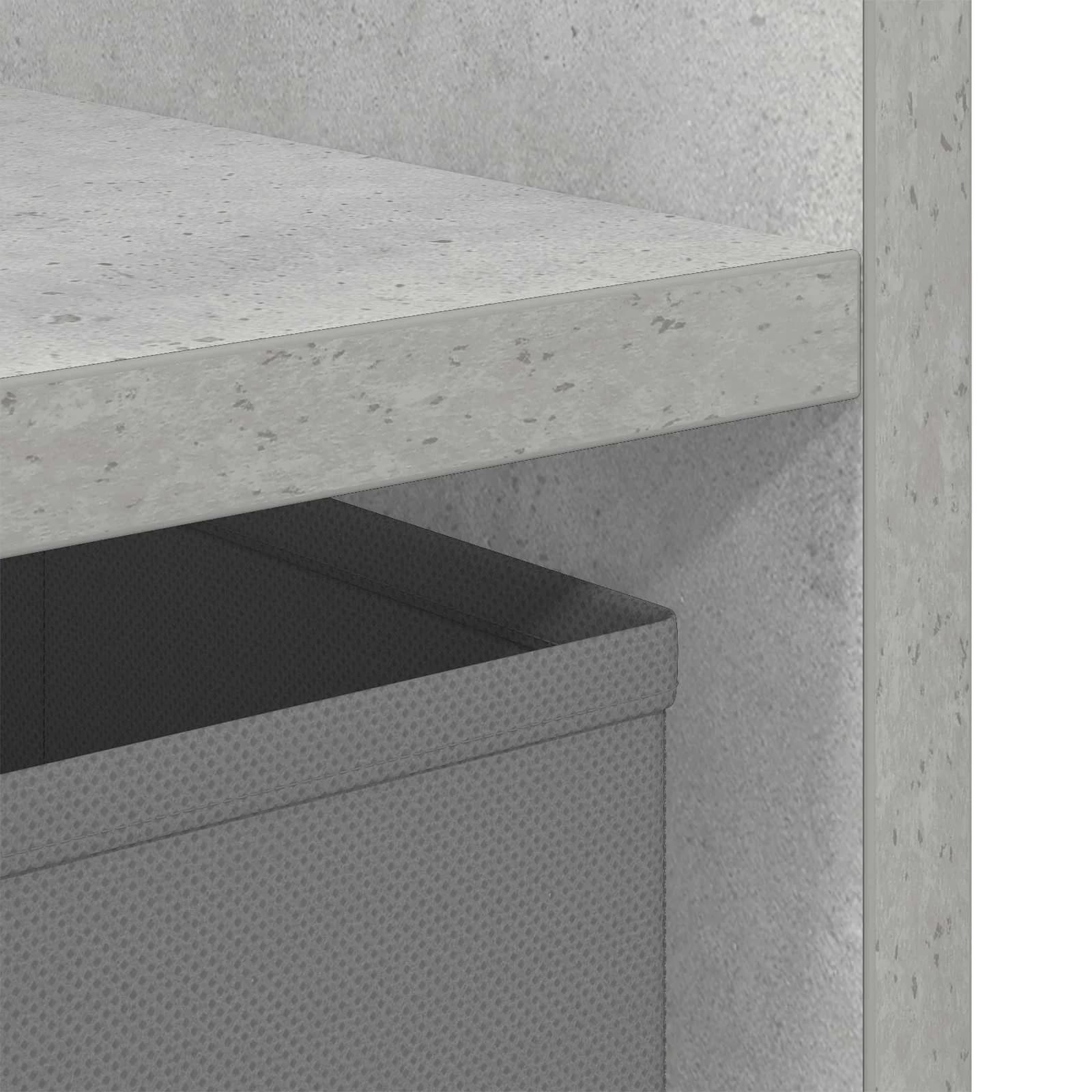 Nočna omarica Betonsko siva 30,5 x 27 x 59,5 cm Inženirski les - slika 10