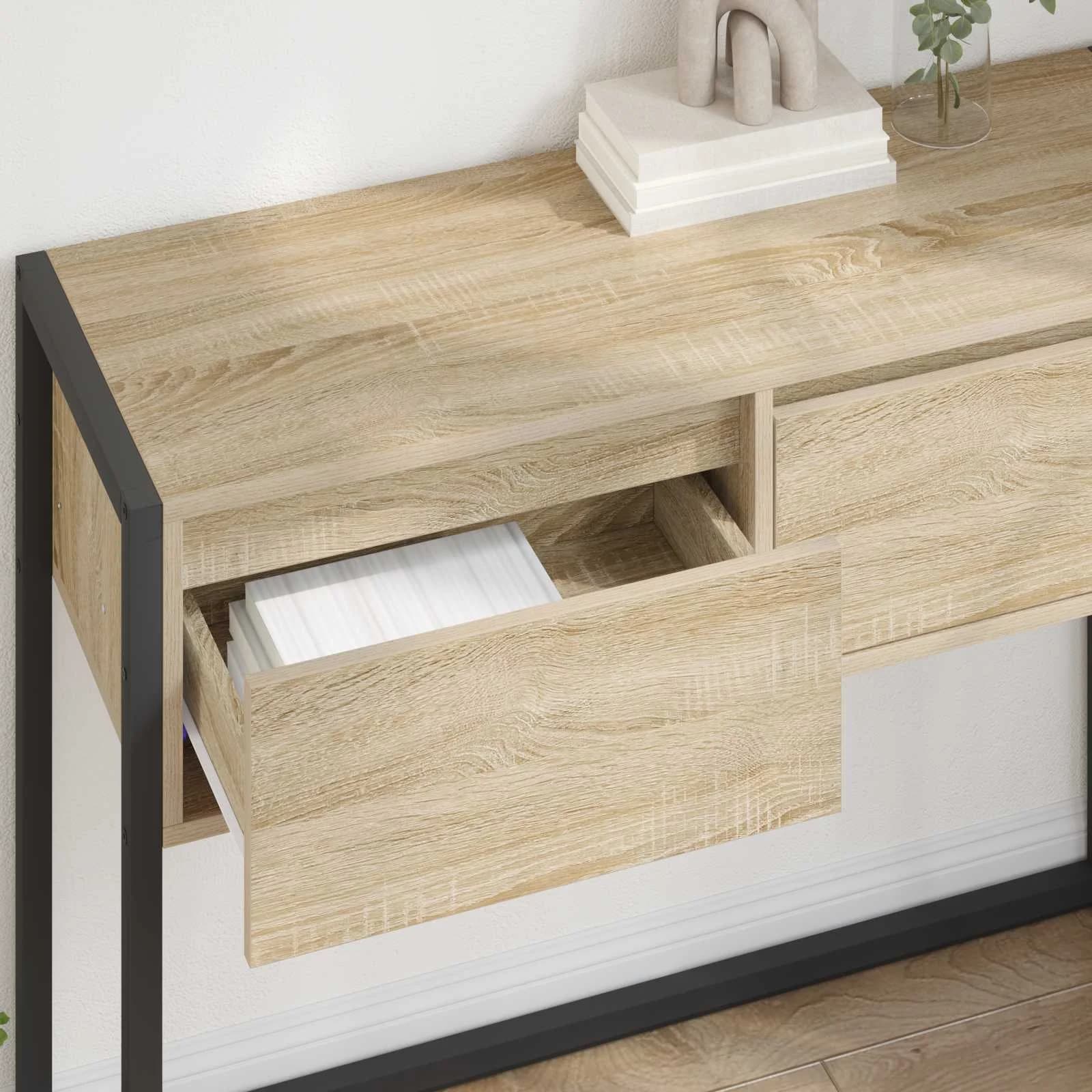 Stranska miza Sonoma 100 x 36 x 75 cm Inženirski les - slika 4