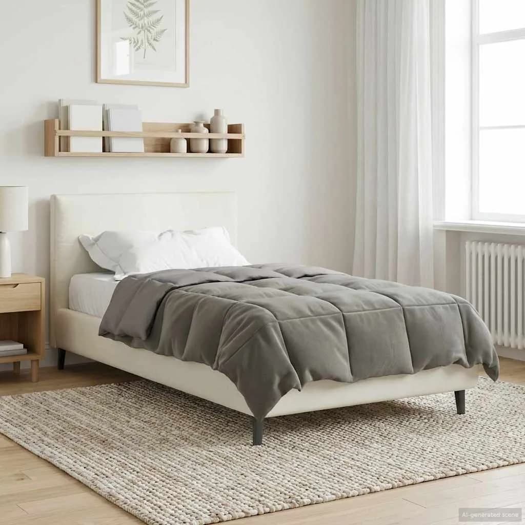 Zimska posteljnina Svetlo siva 140 x 220 cm Mikrovlakna - slika 4