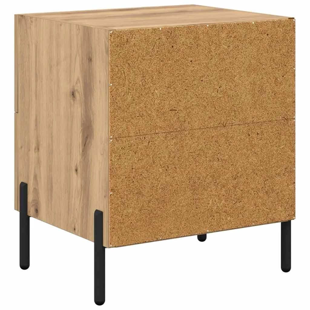 Nočna omarica Umetni hrast 40 x 35 x 47,5 cm Inženirski les - slika 8