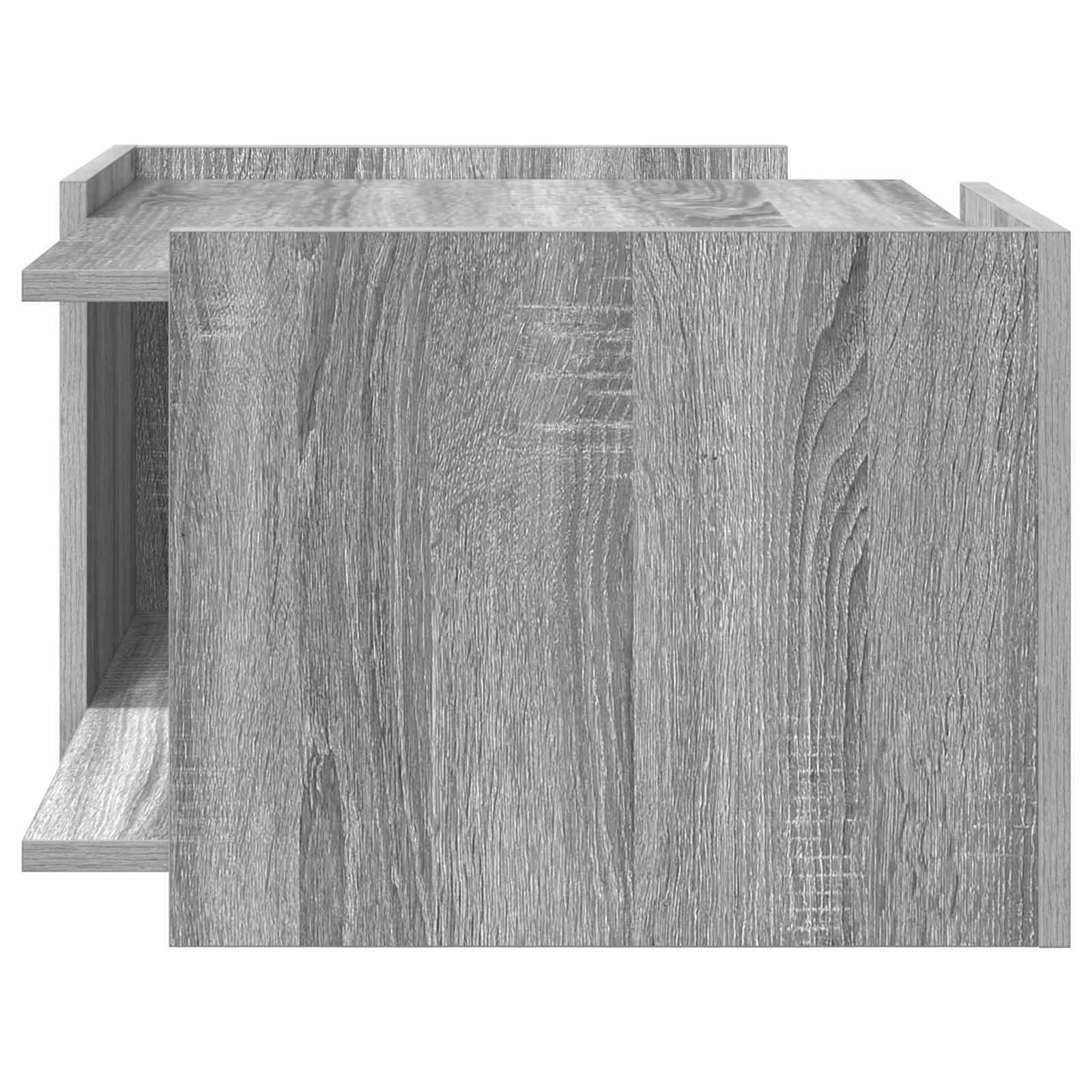 Klubska miza Siva Sonoma 50,5 x 50 x 33 cm Inženirski les - slika 6