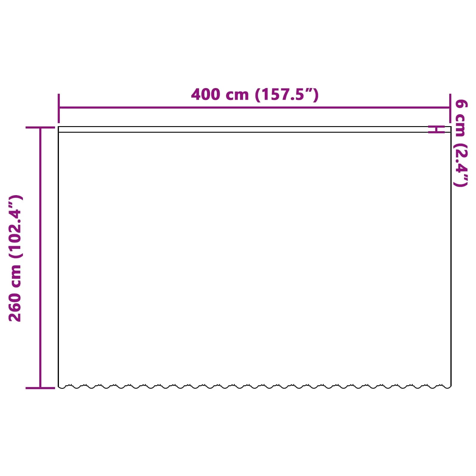 Čipkasta Zavesa z zavesami Bela 260 x 400 cm Poliester - slika 8