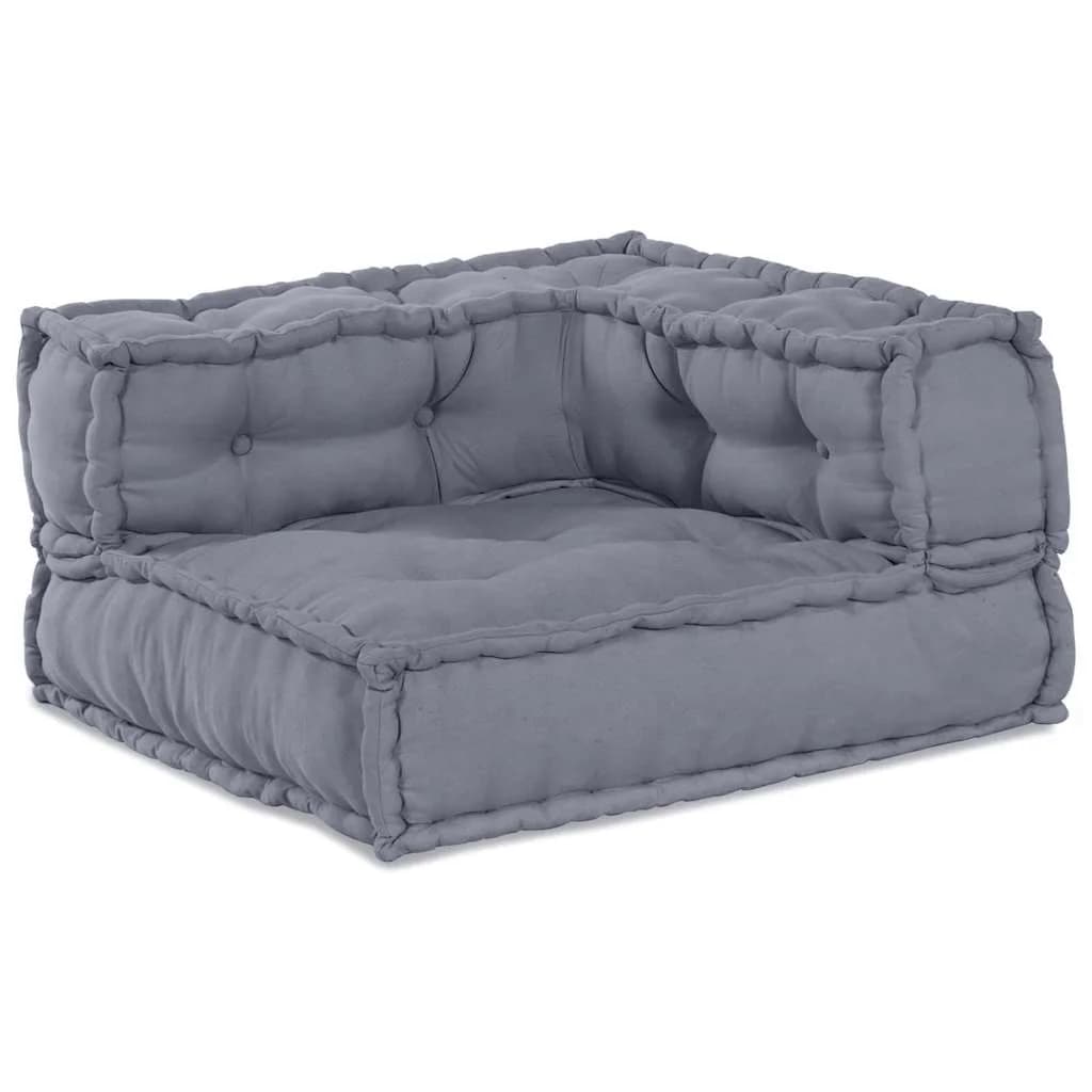 Modularna sedežna enota 3 kos Blago Siva 140 x 70 x 36 cm - slika 4