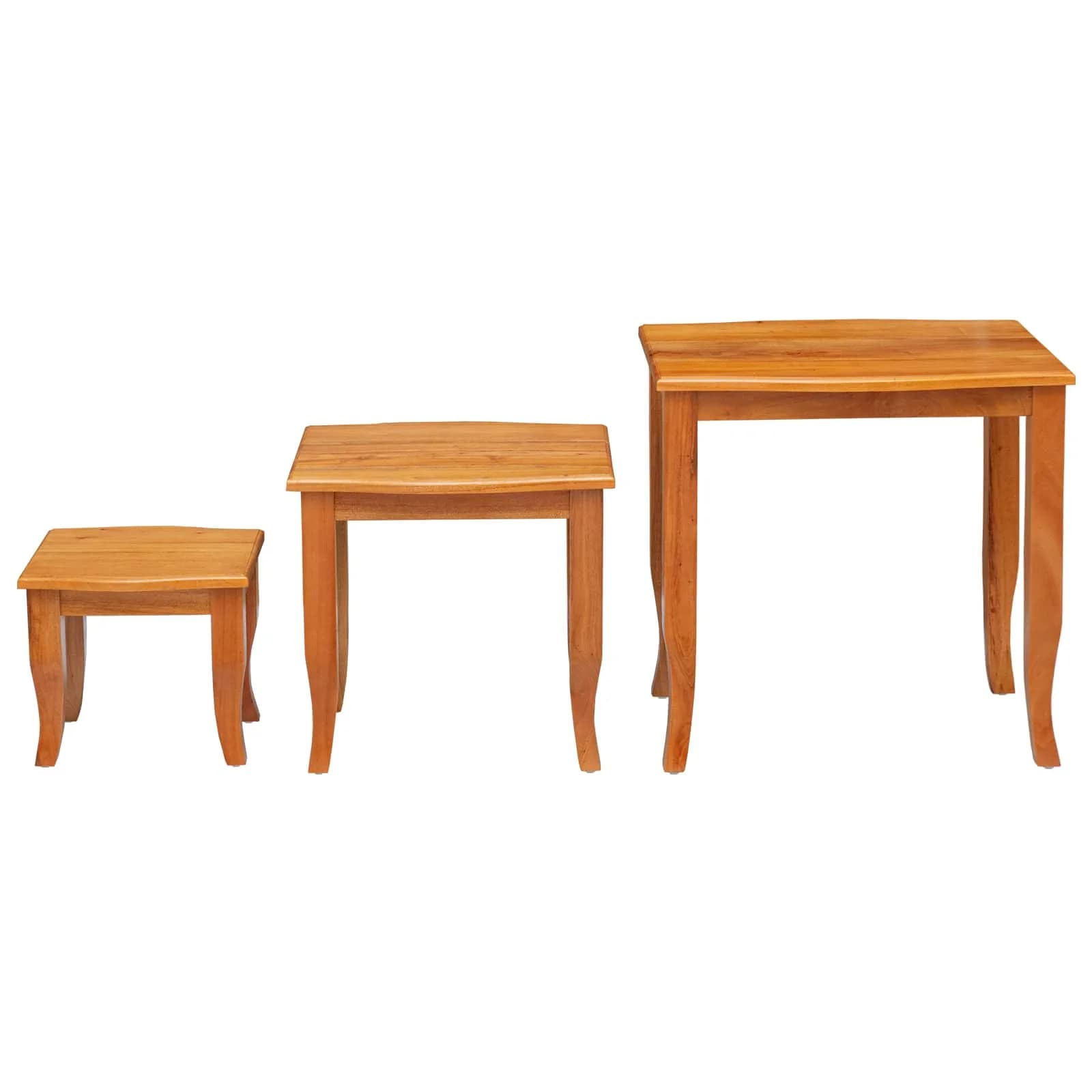 Nesting stranske mize 3 kos Naravna 60 x 45 x 60,5 cm - slika 7