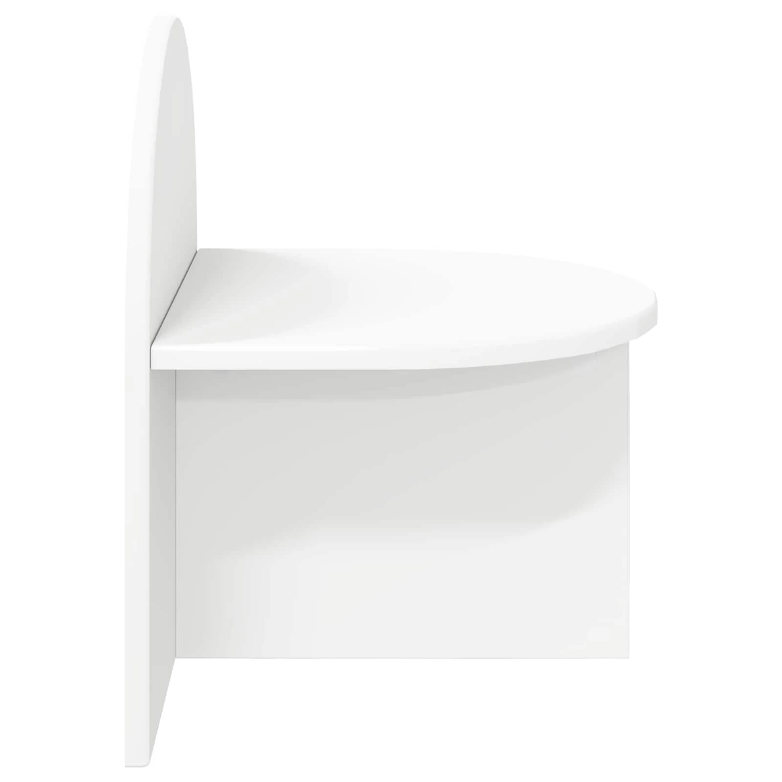 Nočna omarica Bela 40 x 35,5 x 45,5 cm Konstruirano leseno - slika 5