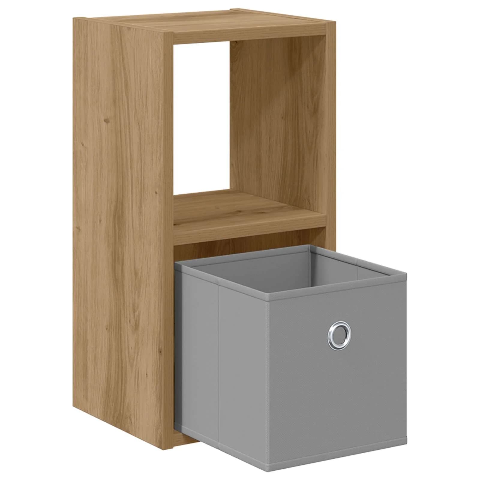 Nočna omarica Umetni hrast 25,5 x 22 x 49,5 cm Inženirski les - slika 5