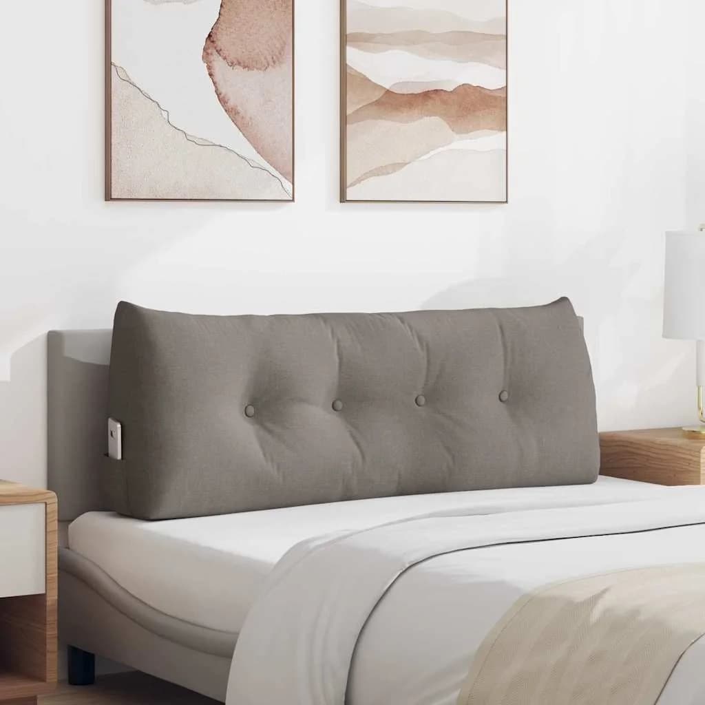 Poglavni vzglavnik Taupe 120 x 24 x 50 cm blago