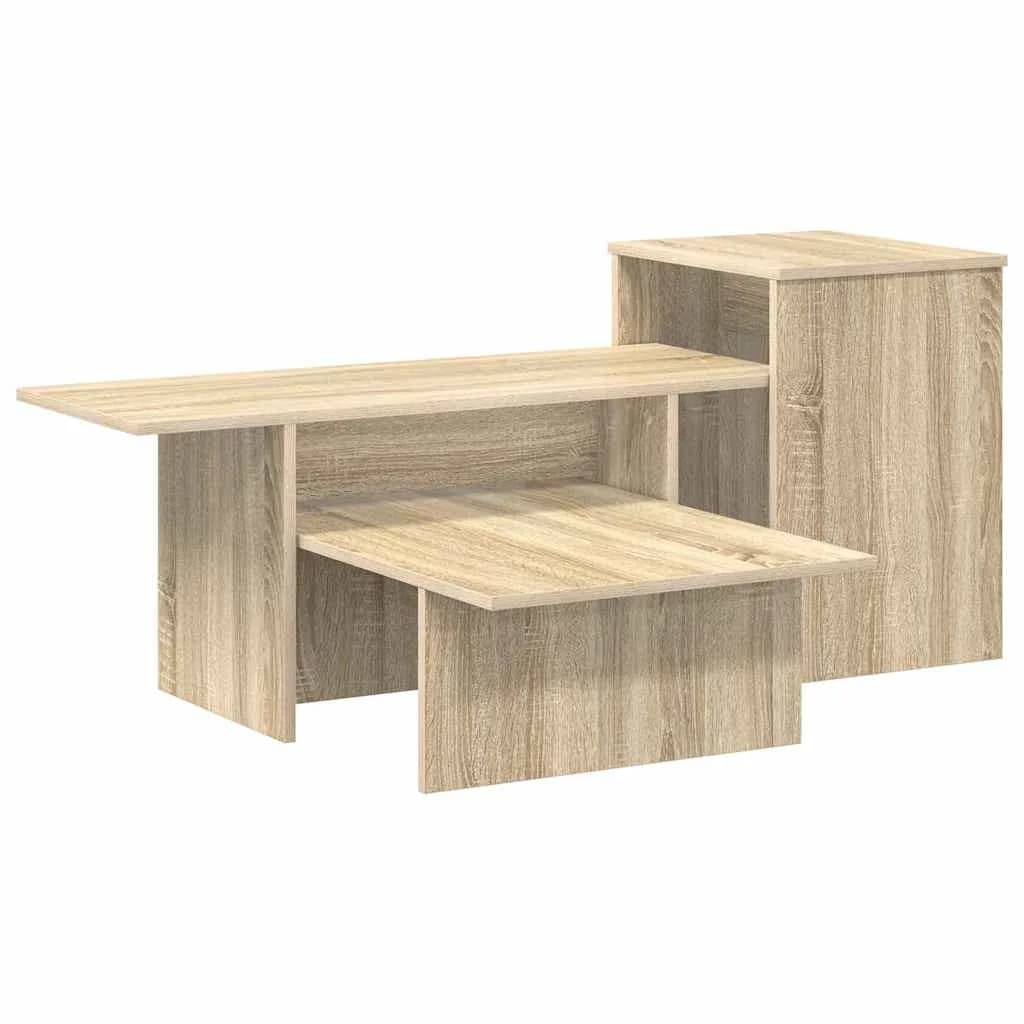 Konzolna miza Sonoma hrast 91,5 x 35 x 38,5 cm Inženirski les - slika 2