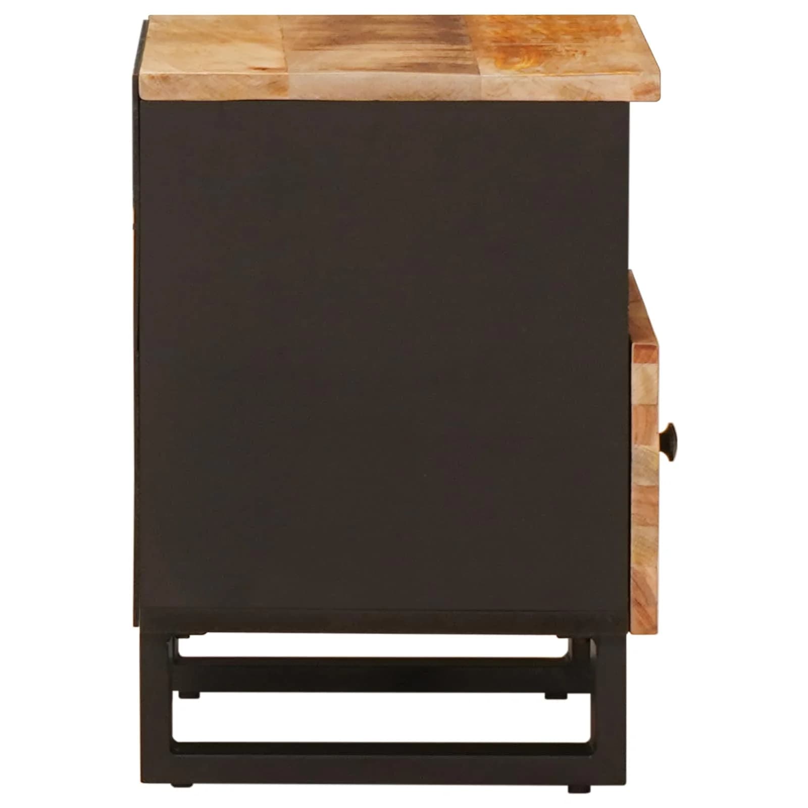 Posteljna omarica 2 kos Rjava 40 x 33 x 46 cm Masiven les manga - slika 5