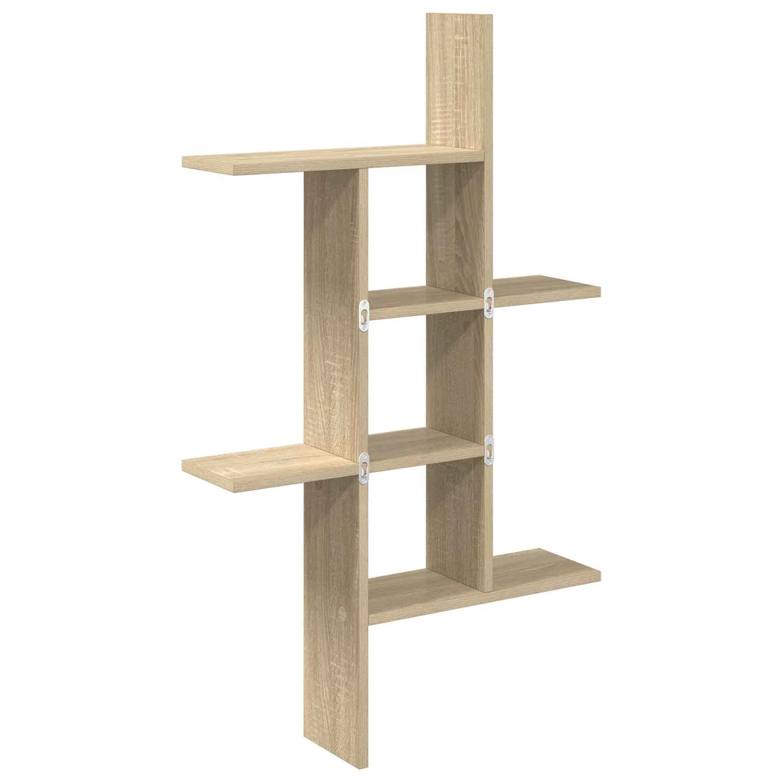 Stenska polica Sonoma hrast 61 x 15 x 102 cm Inženirski les - slika 6