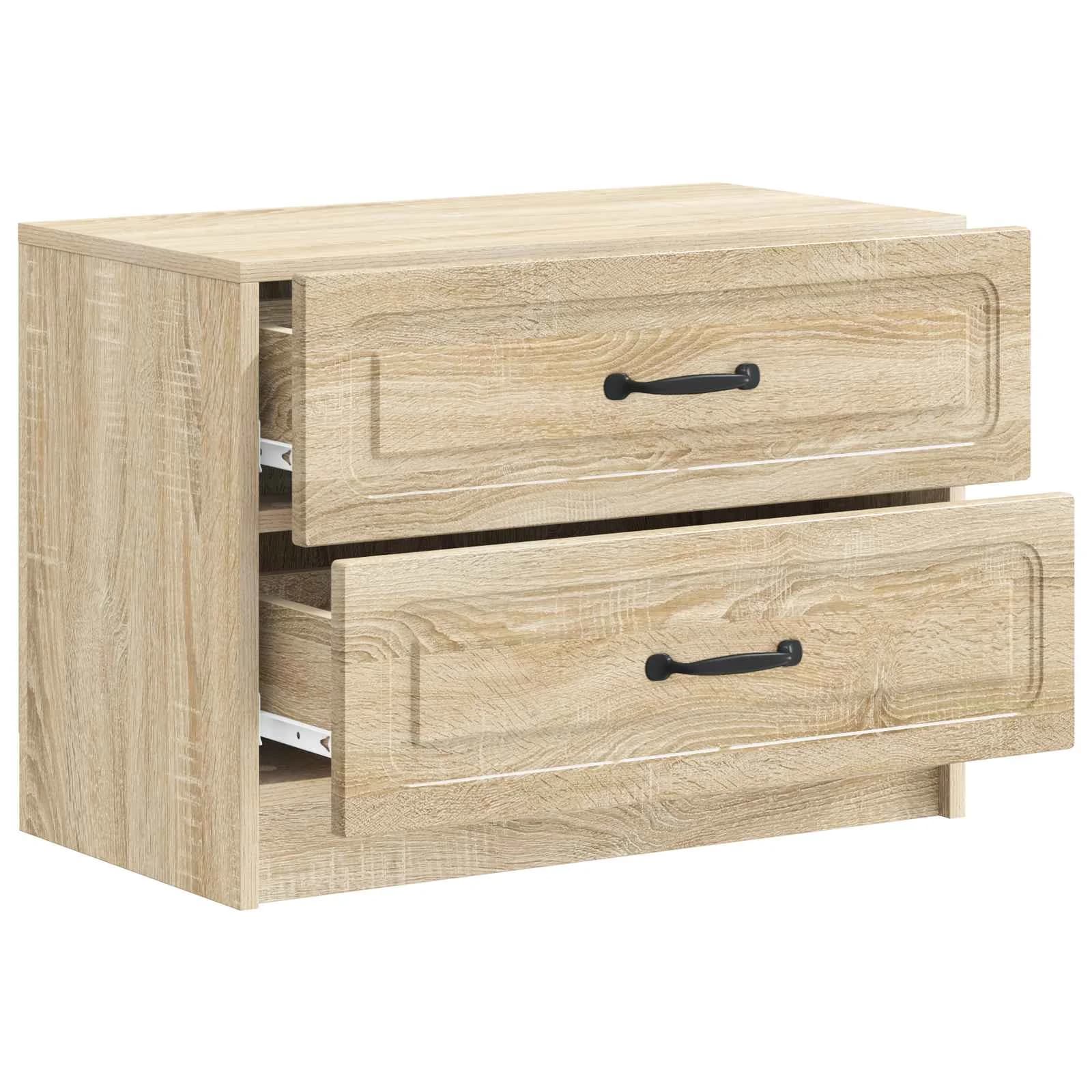 Nočna omarica Sonoma hrast 62 x 34,5 x 44,5 cm Inženirski les - slika 4