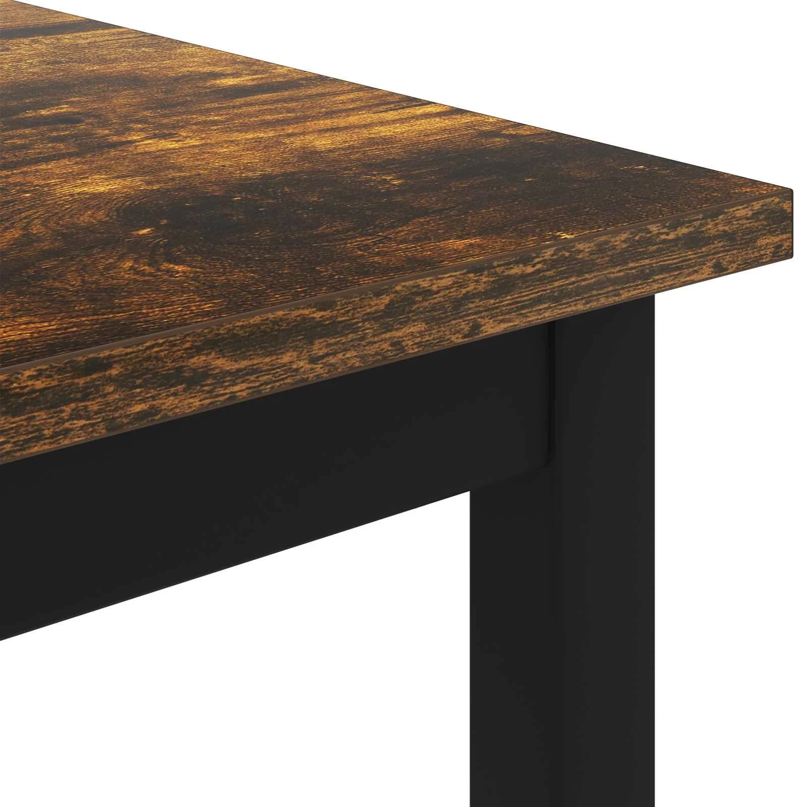 Klubska miza Dimni hrast 80 x 80 x 45 cm Inženirski les - slika 7