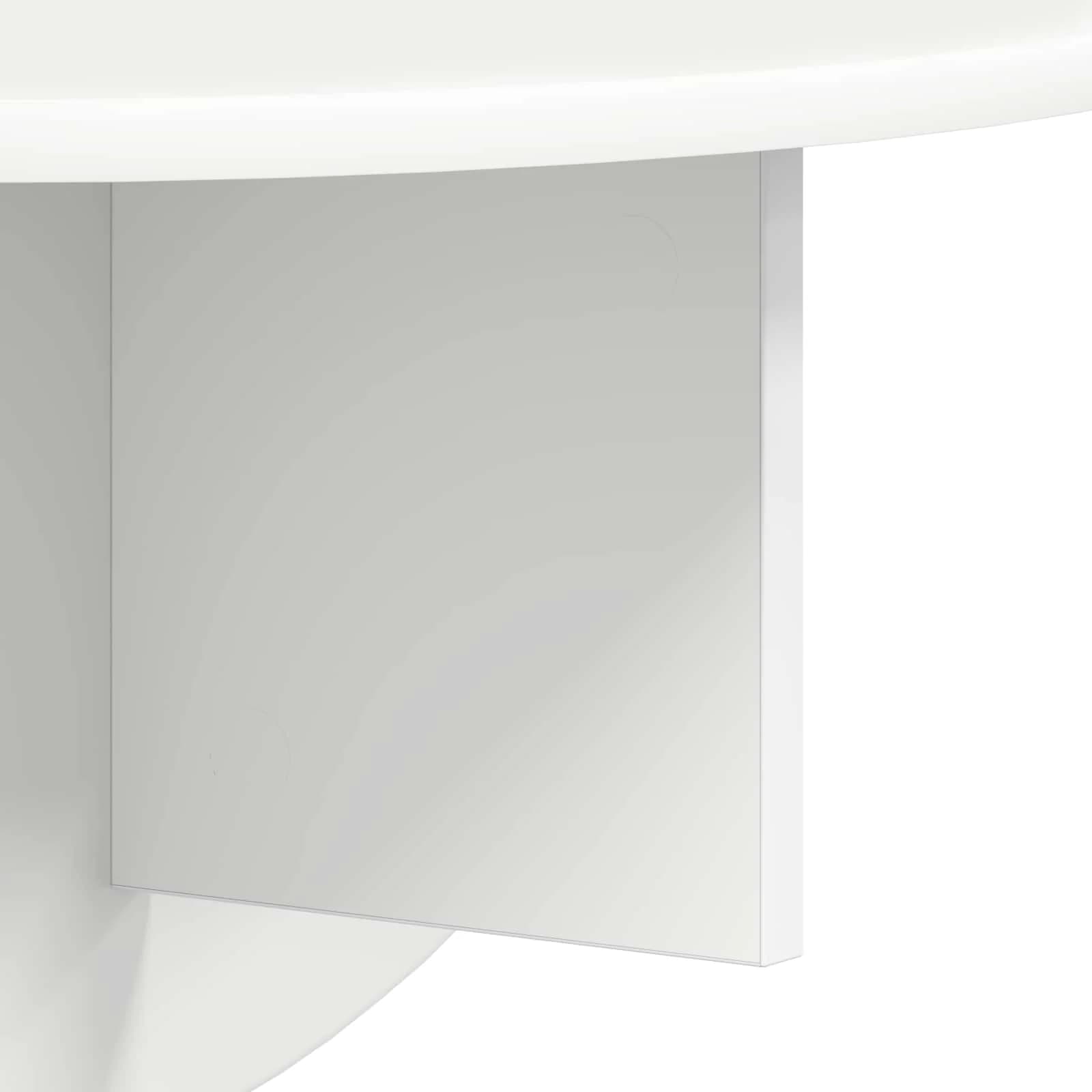 Stenska polica Montaža za steno 2 kos Bela 48 x 24 x 24 cm - slika 10