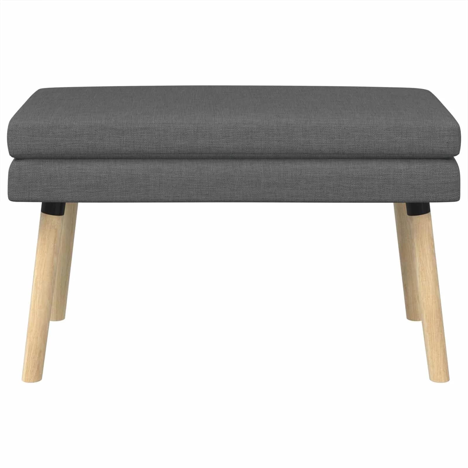 Dvojna klop Temno siva 80 x 40 x 47 cm Blago - slika 5