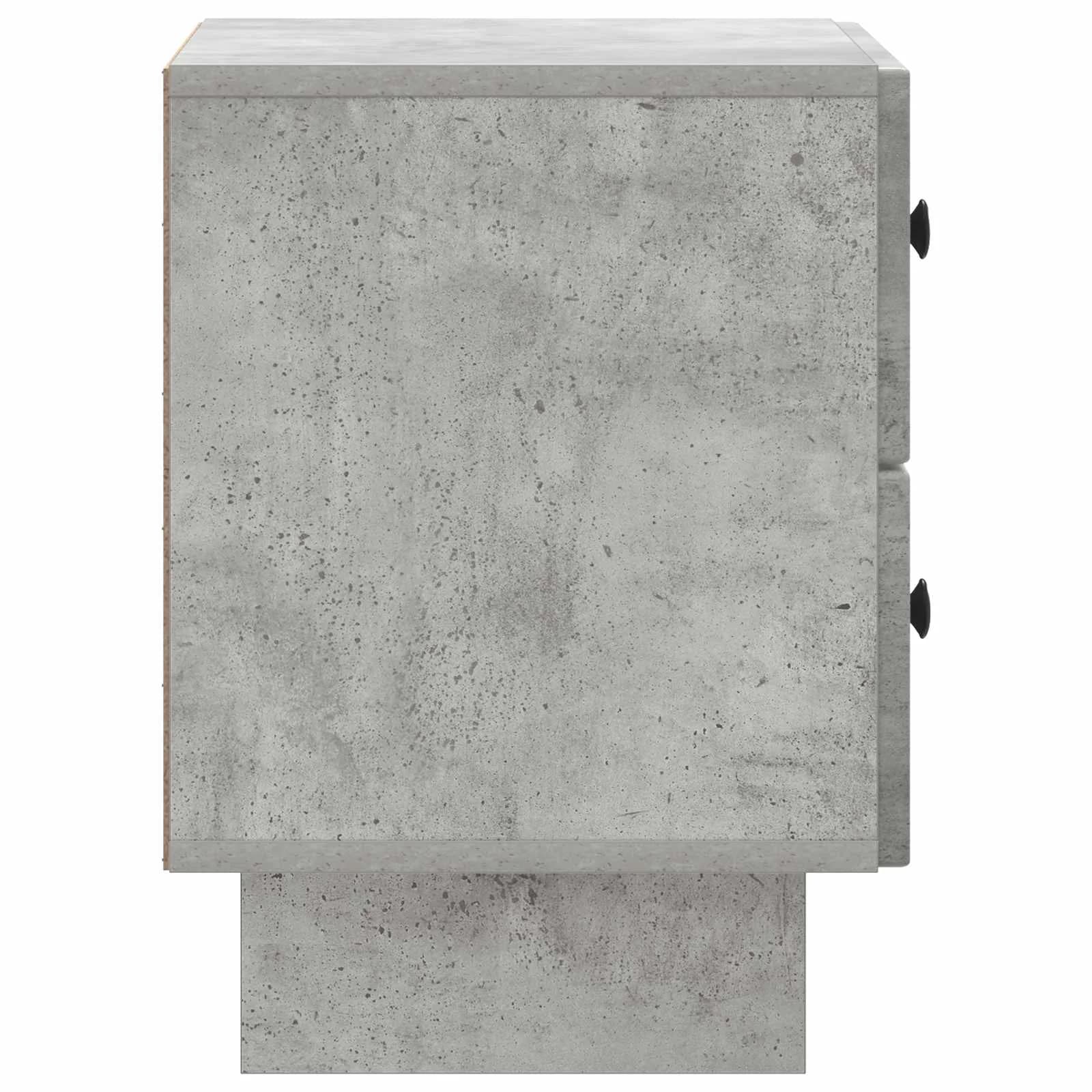 Nočna omarica Betonsko siva 43 x 34,5 x 47,5 cm Inženirski les - slika 6