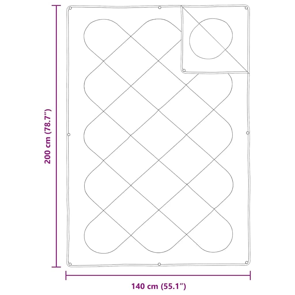 2-v-1 Dv entscheiden Bela 200 x 140 x 10 cm Poliester - slika 10