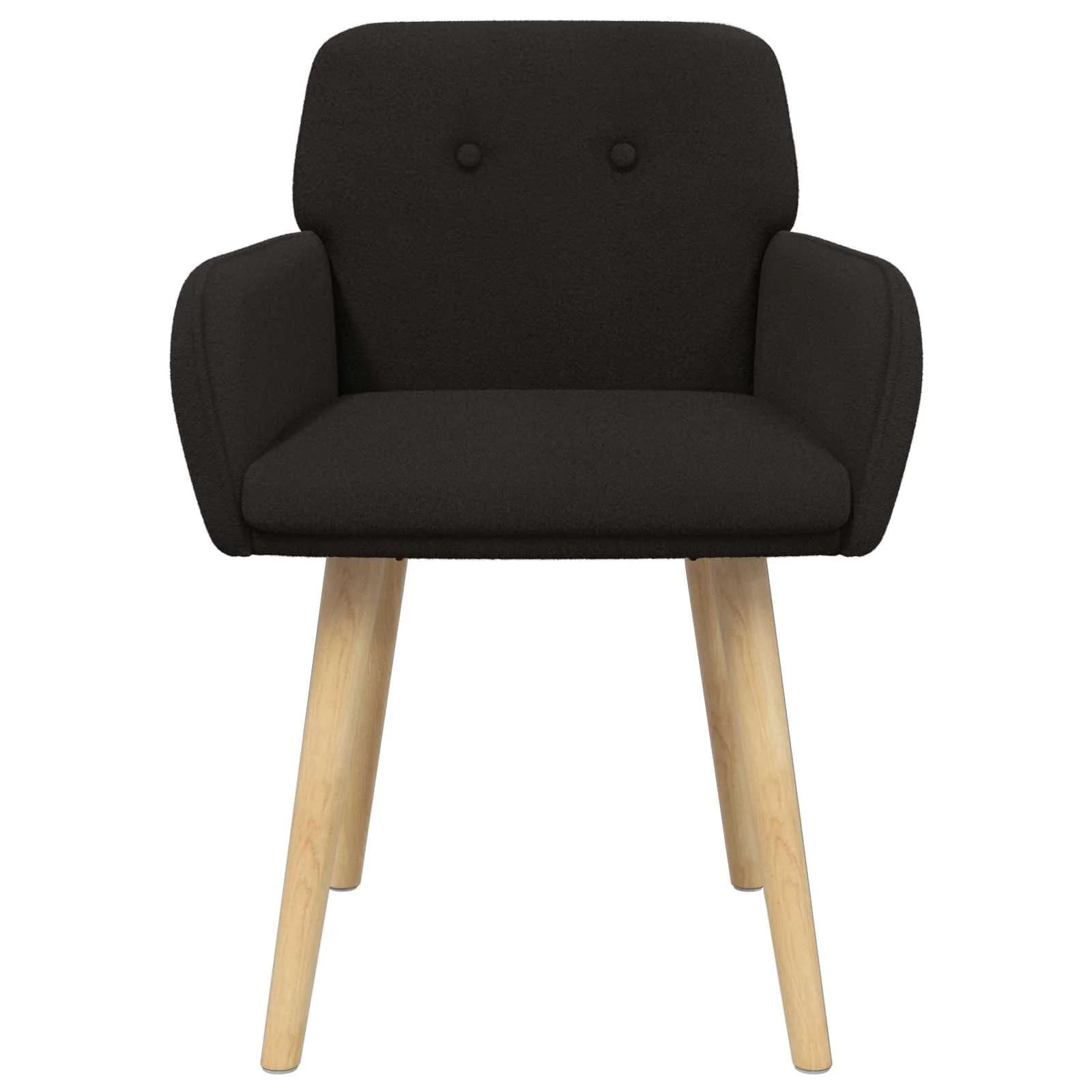 Jedilni stoli 2 kos Bouclé Črna 59 x 57 x 85 cm - slika 3
