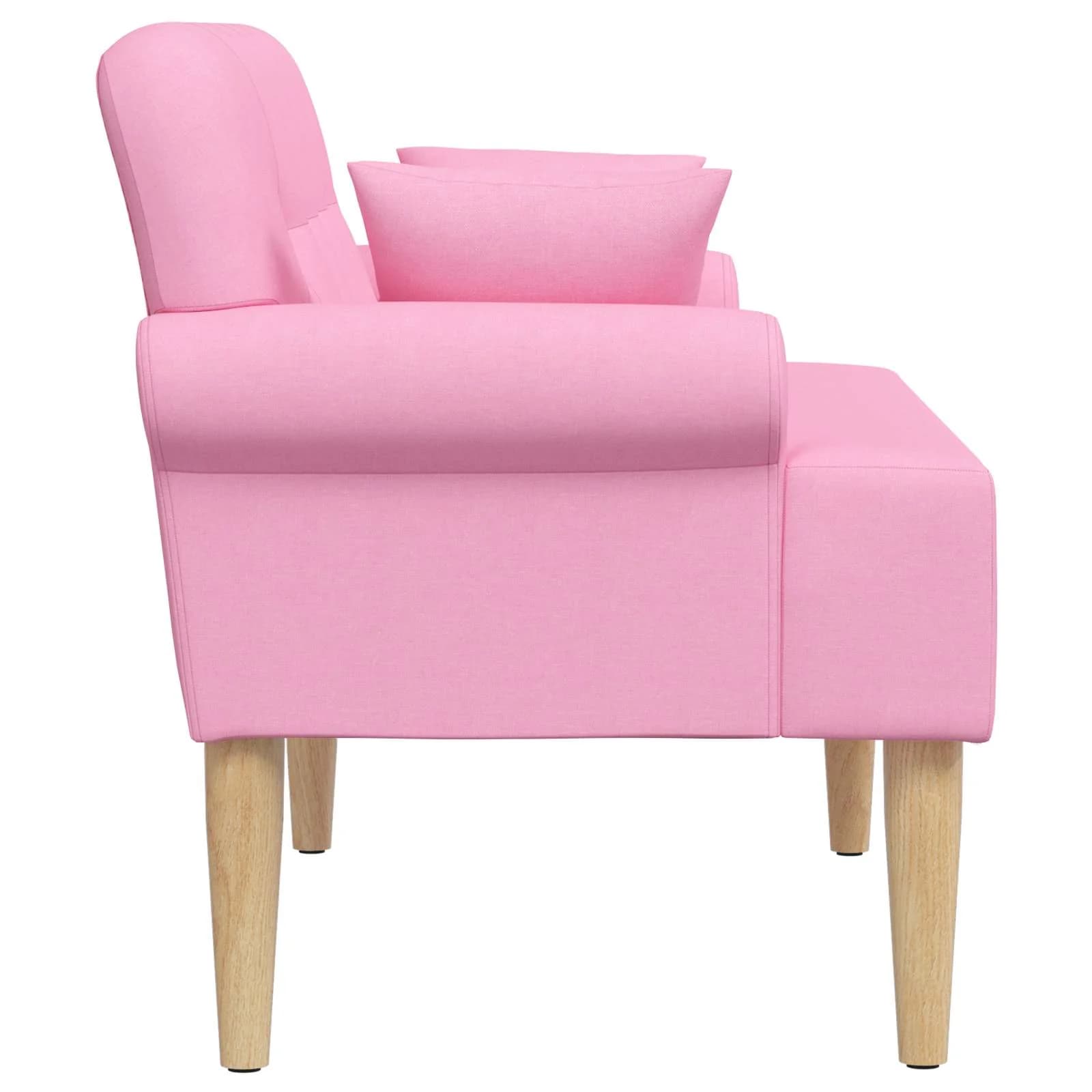 Dvojnica s gumbi Roza 120 x 65 x 79 cm Blago - slika 4