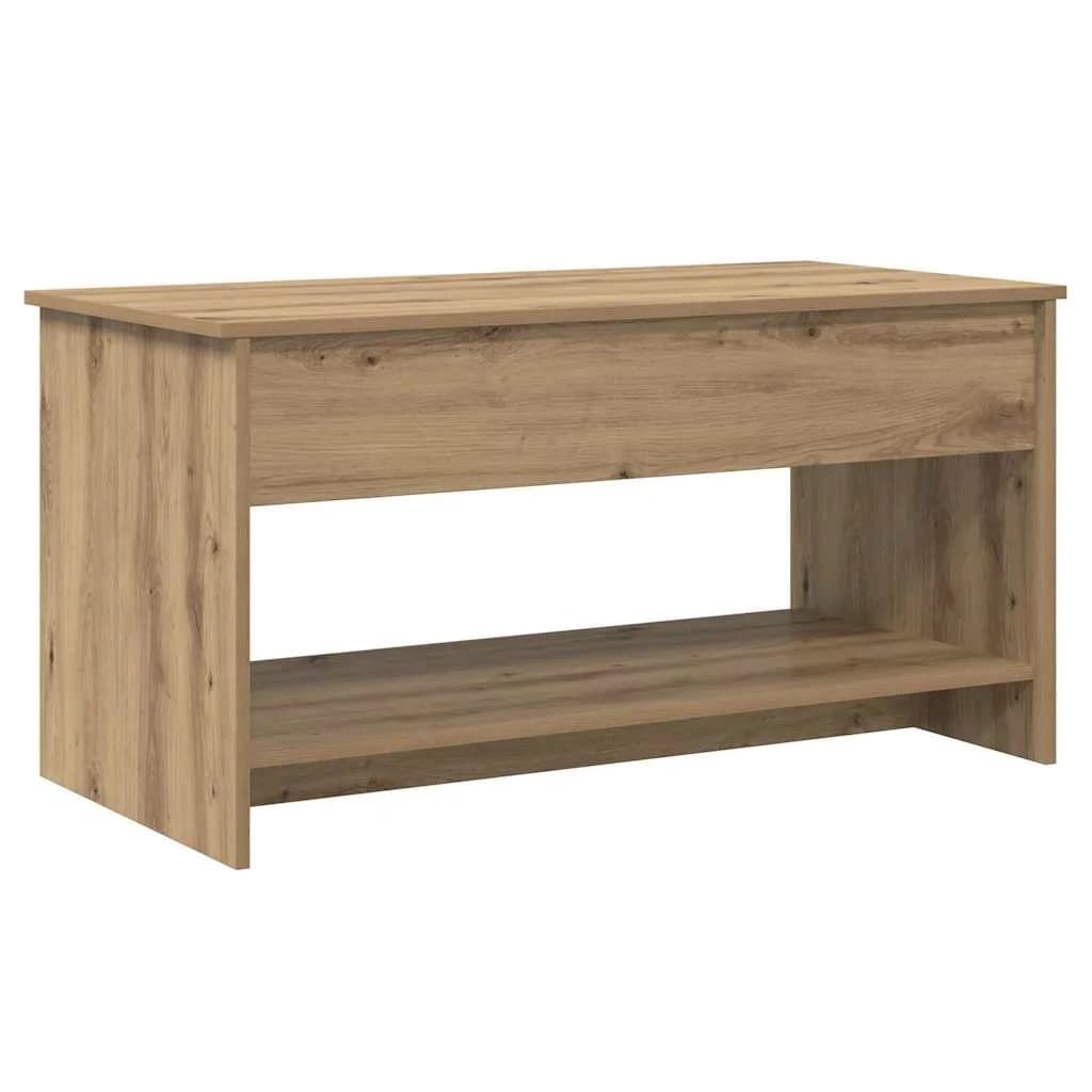 Klubska miza Umetni hrast 80 x 50,5 x 41,5 cm Inženirski les - slika 2