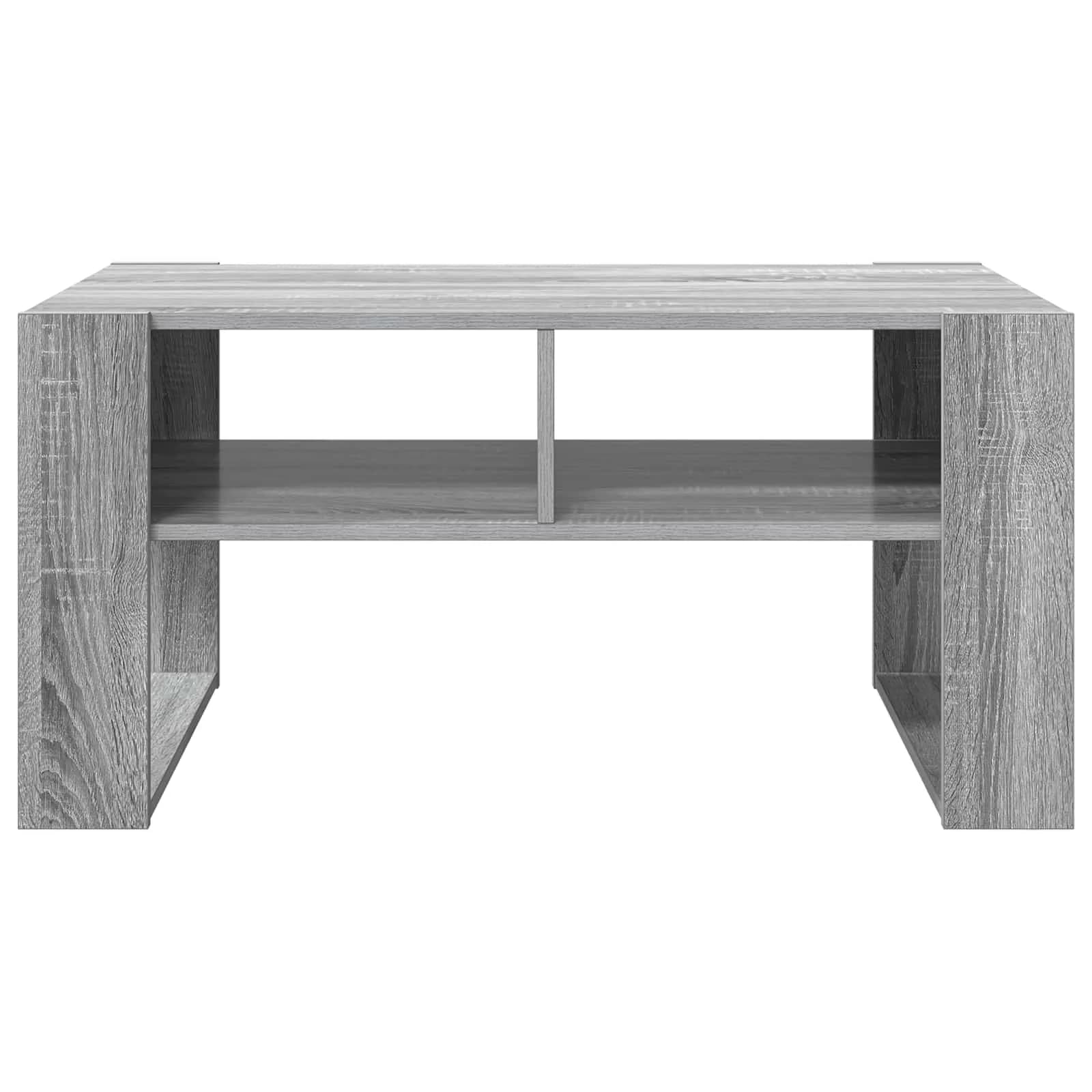 Klubska miza Siva Sonoma 92 x 53 x 45 cm Inženirski les - slika 5