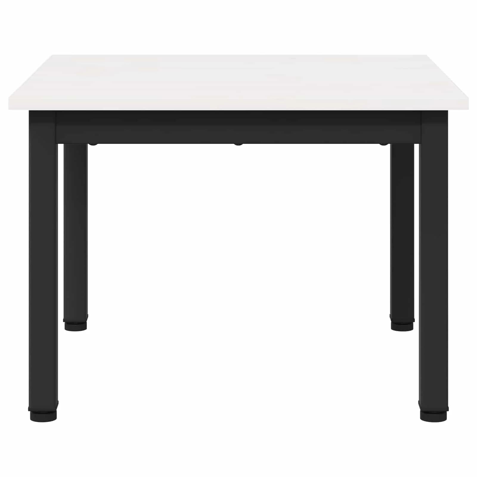 Klubska miza Bela 50 x 50 x 36 cm Masivno borovo les - slika 5