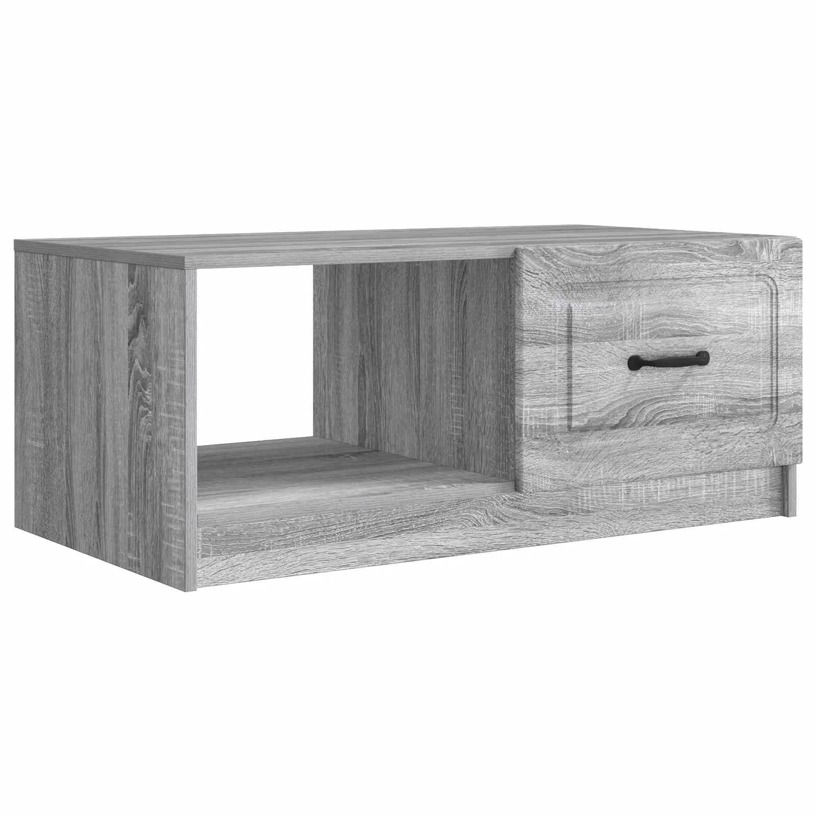 Klubska miza Siva Sonoma 90 x 50 x 37 cm Inženirski les - slika 2