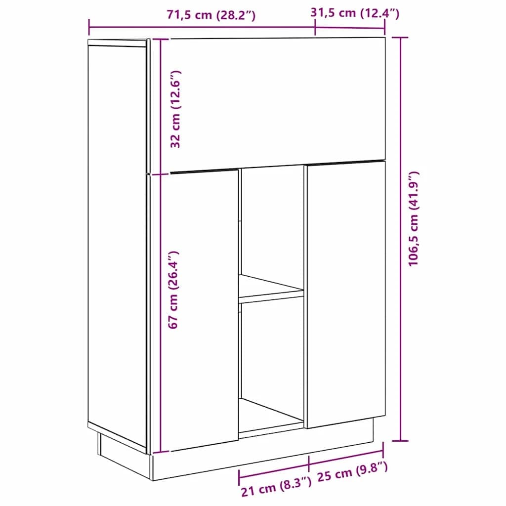 Miza Betonsko siva Inženirski les 71.5 x 31.5 x 106.5 cm - slika 12