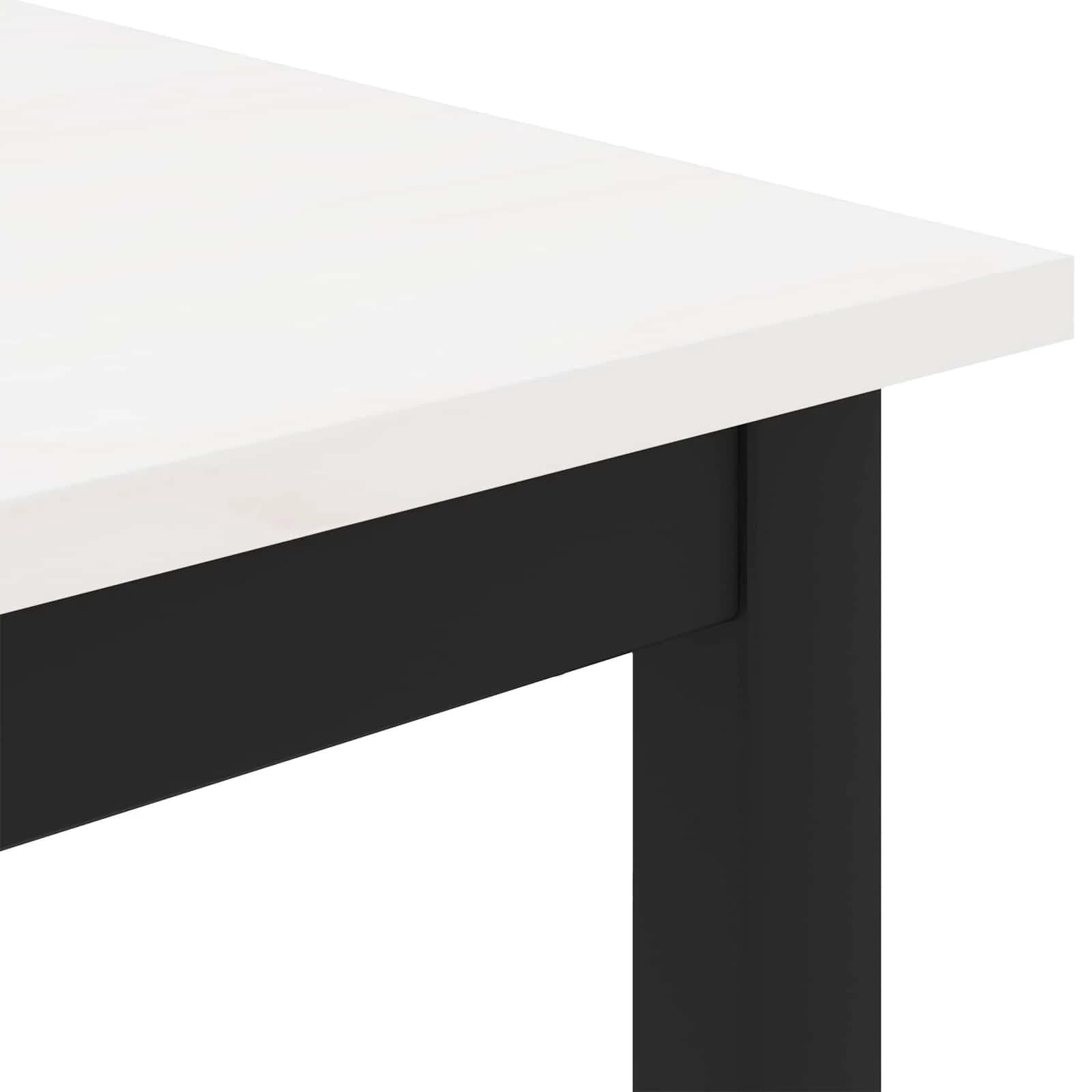 Klubska miza Bela 70 x 50 x 36 cm Masivno borovo les - slika 8