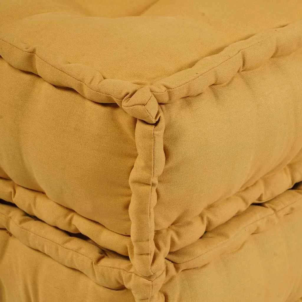 Modularna sedežna enota 2 kos Blago Rumena 140 x 70 x 36 cm - slika 6