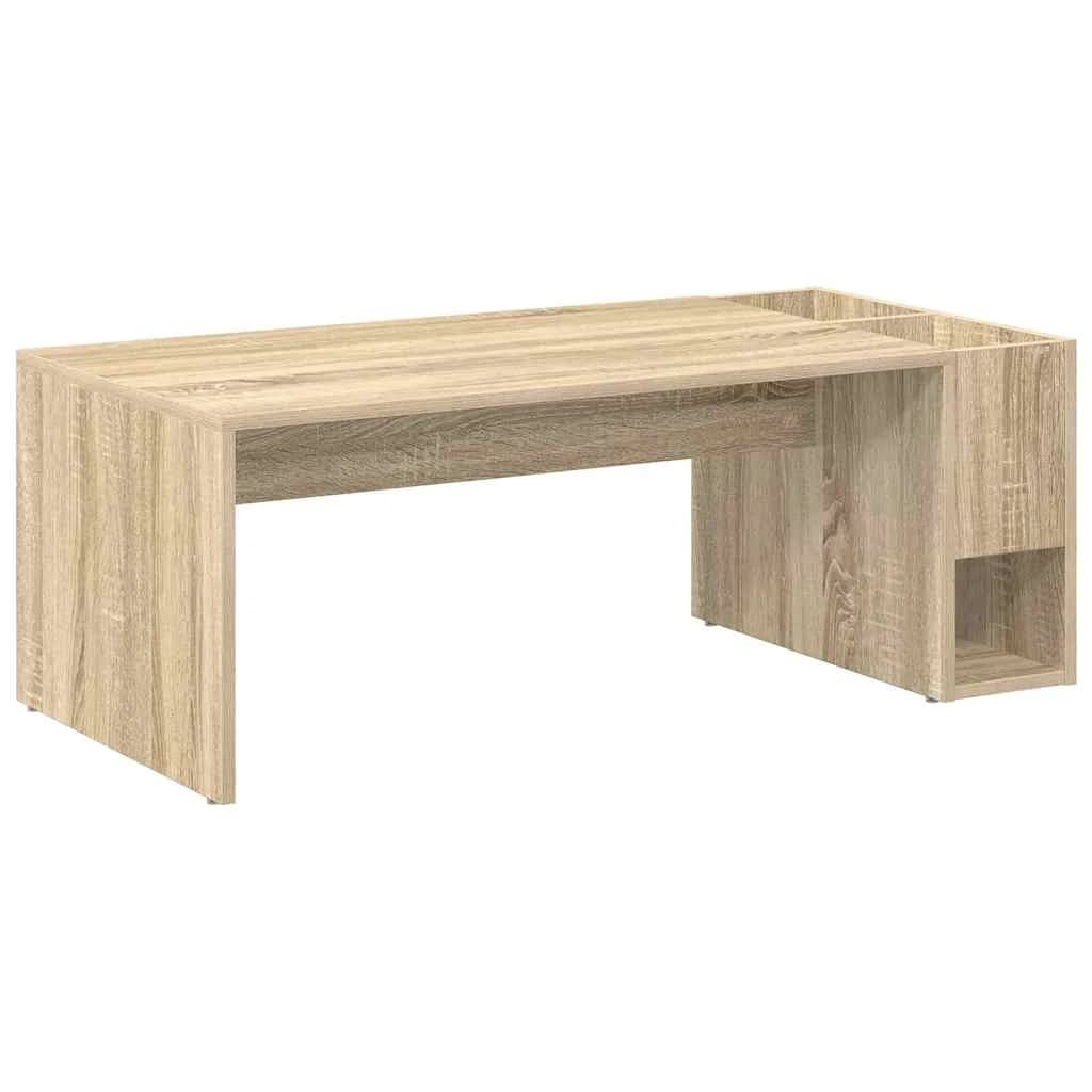 Klubska miza Sonoma hrast 101,5 x 50 x 37 cm Inženirski les - slika 2