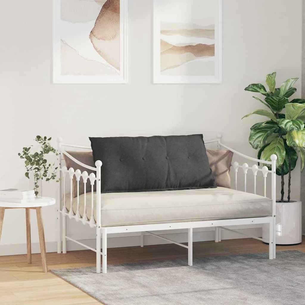 Poglavni vzglavnik Temno siva 100 x 50 cm Žametna tkanina - slika 4